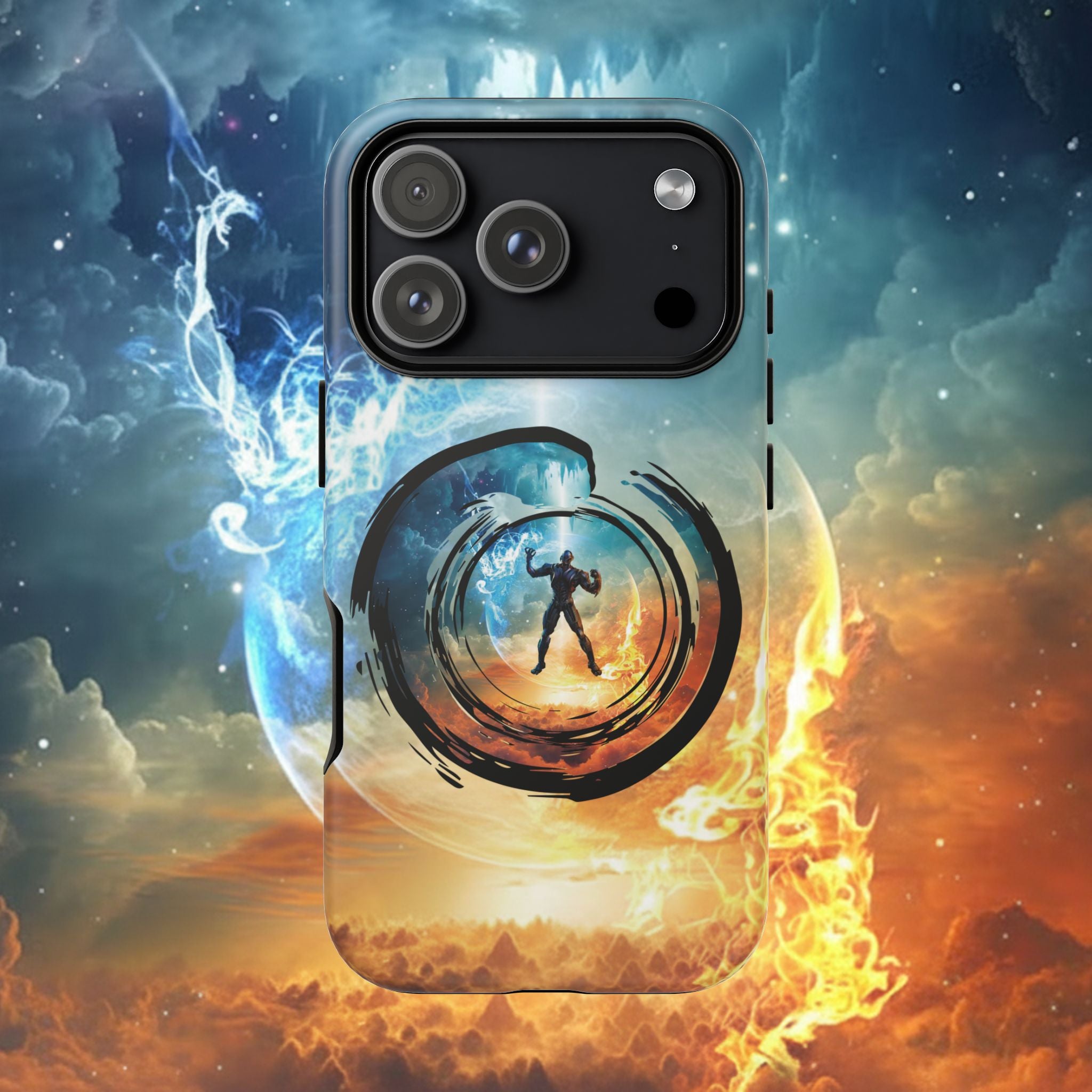 Phone Case — Elemental Warrior Fire & Ice Protective Tough Case - Ultron