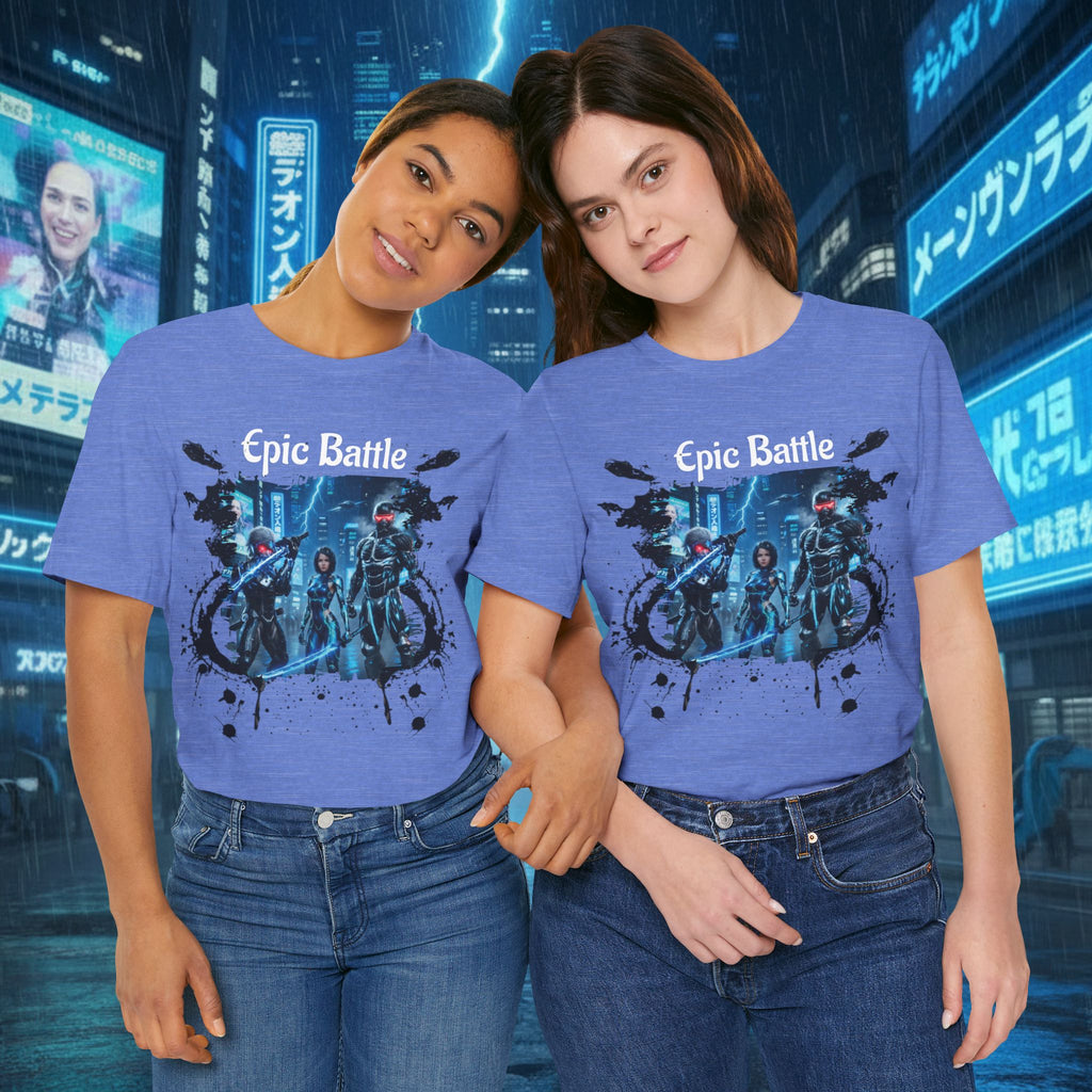 Epic Battle Tee — Sci‑Fi Gamer Graphic T-Shirt - Battle Suits