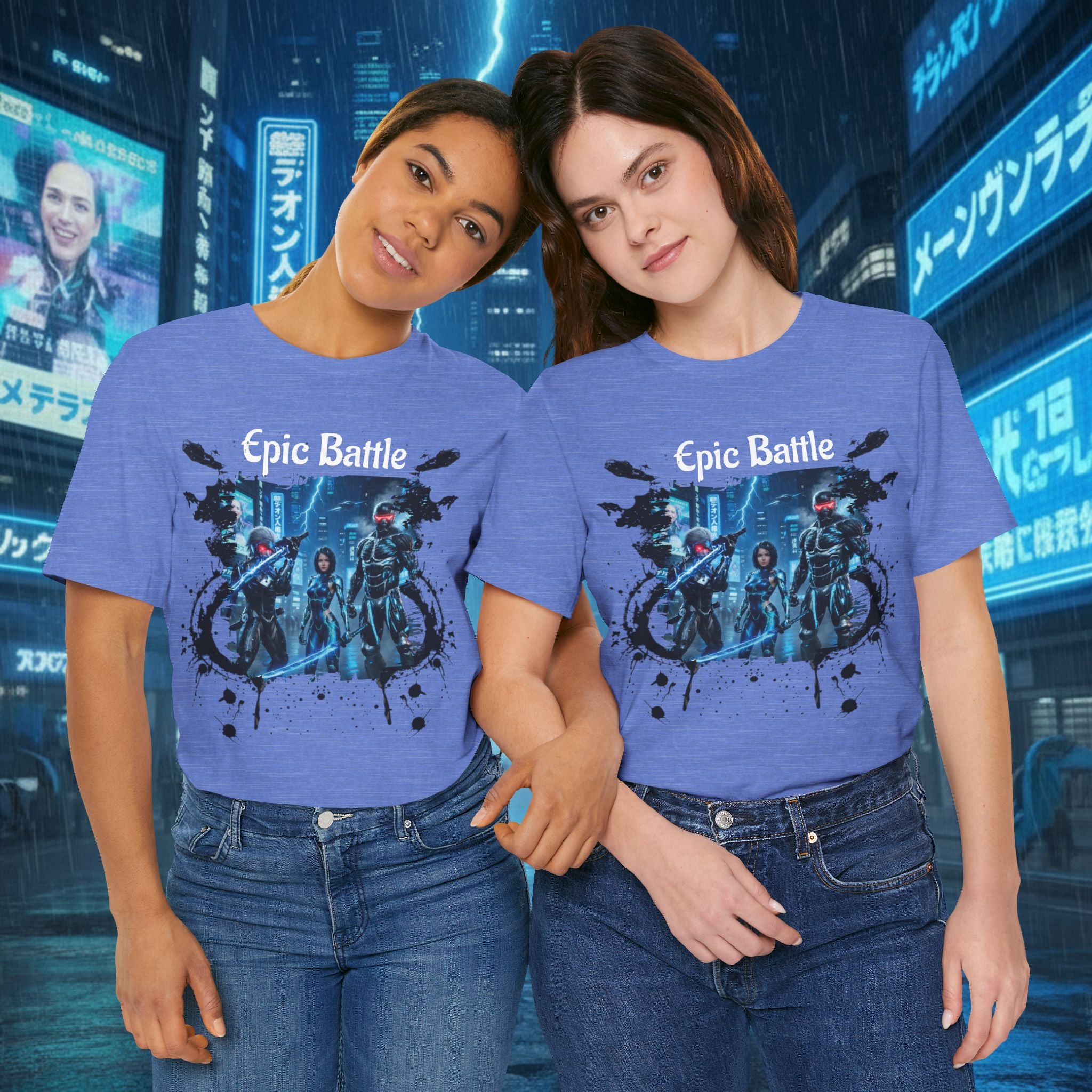 Epic Battle Tee — Sci‑Fi Gamer Graphic T-Shirt - Battle Suits
