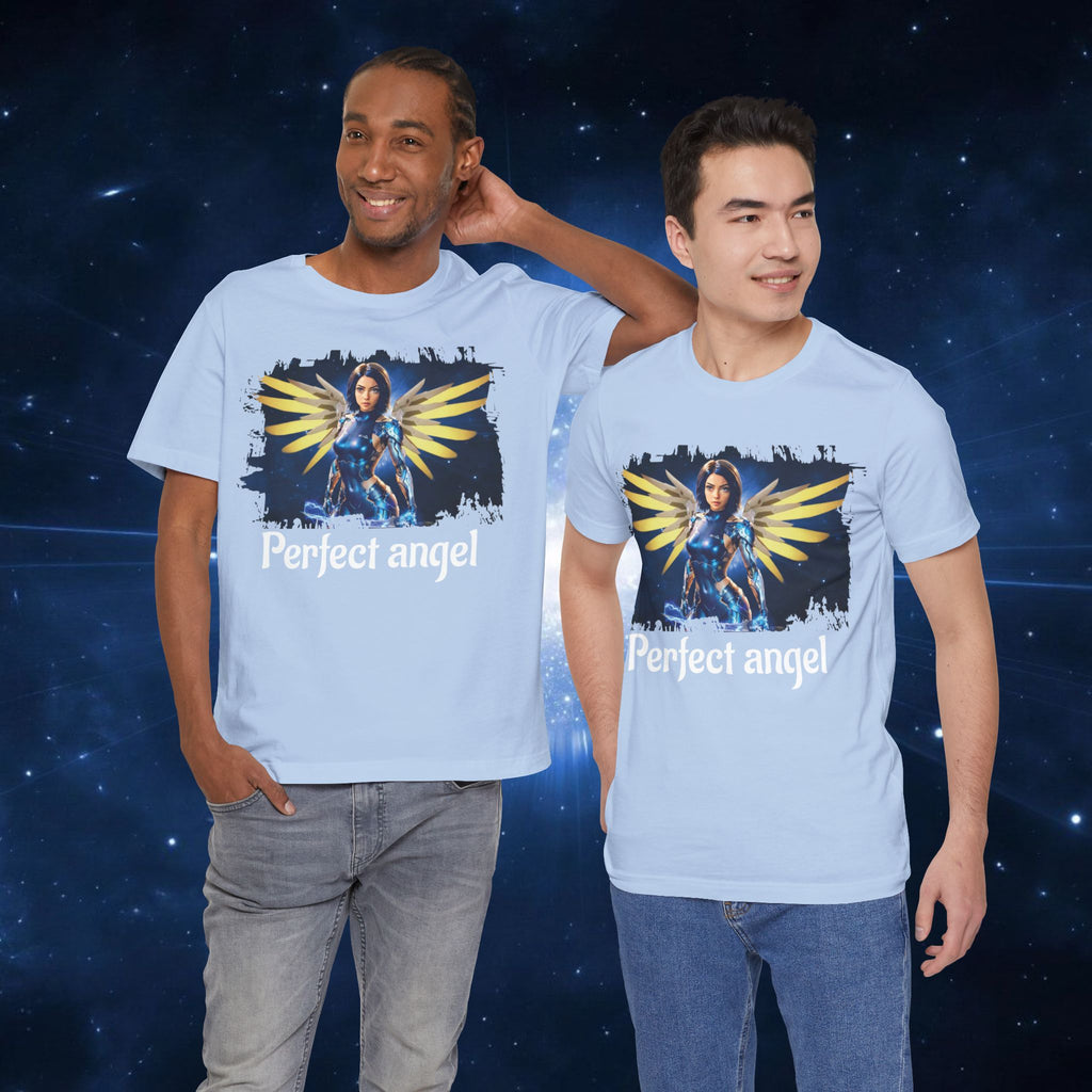 Angel Warrior Tee — "Perfect Angel" Fantasy Wings Graphic T-Shirt - alita battle angel