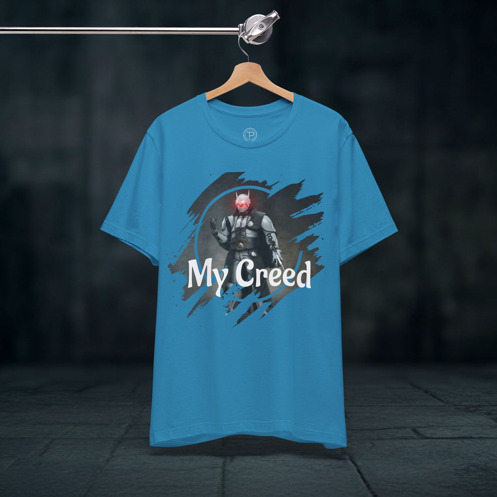 My Creed T-Shirt — Dark Knight Sci‑Fi Graphic Tee