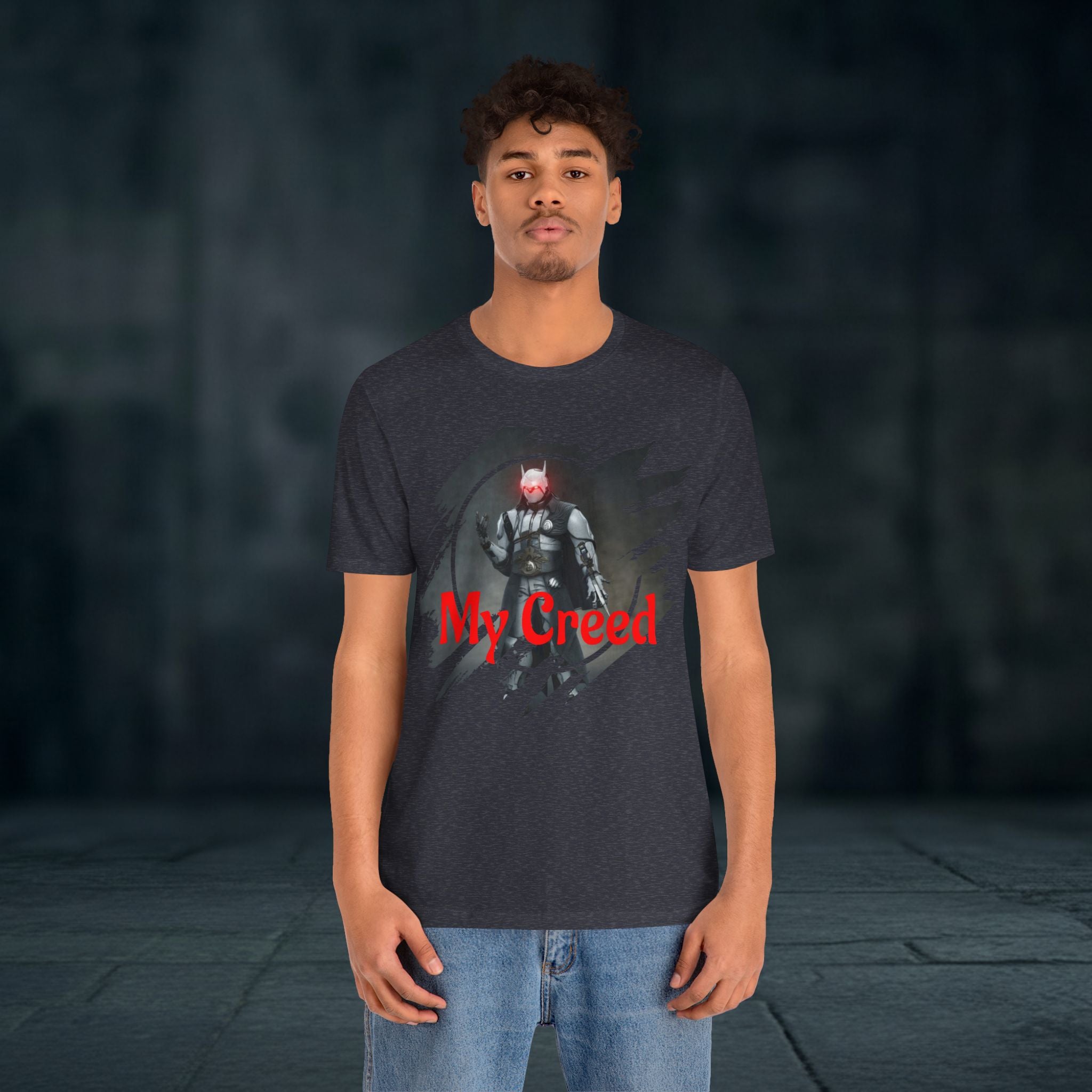My Creed T-Shirt — Dark Knight Sci‑Fi Graphic Tee