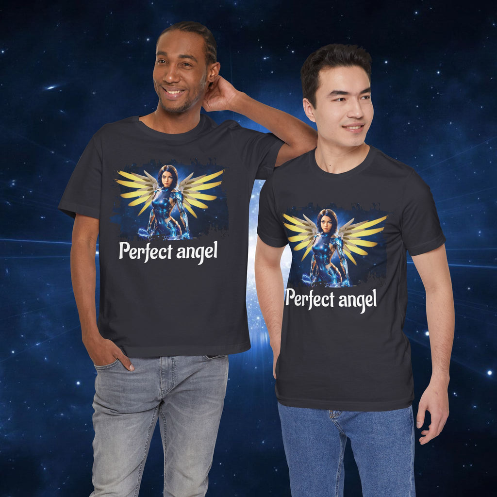 Angel Warrior Tee — "Perfect Angel" Fantasy Wings Graphic T-Shirt - alita battle angel
