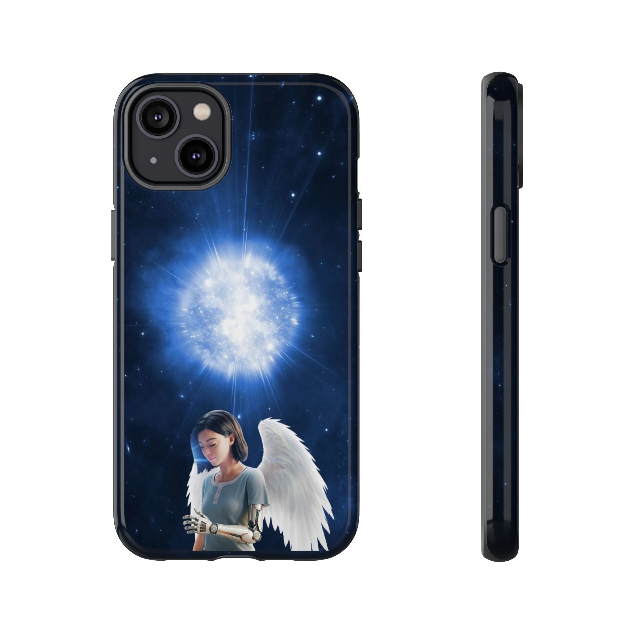Angel Wings Galaxy Phone Case — Cosmic Light Protective Case ALITA BATTLE ANGEL