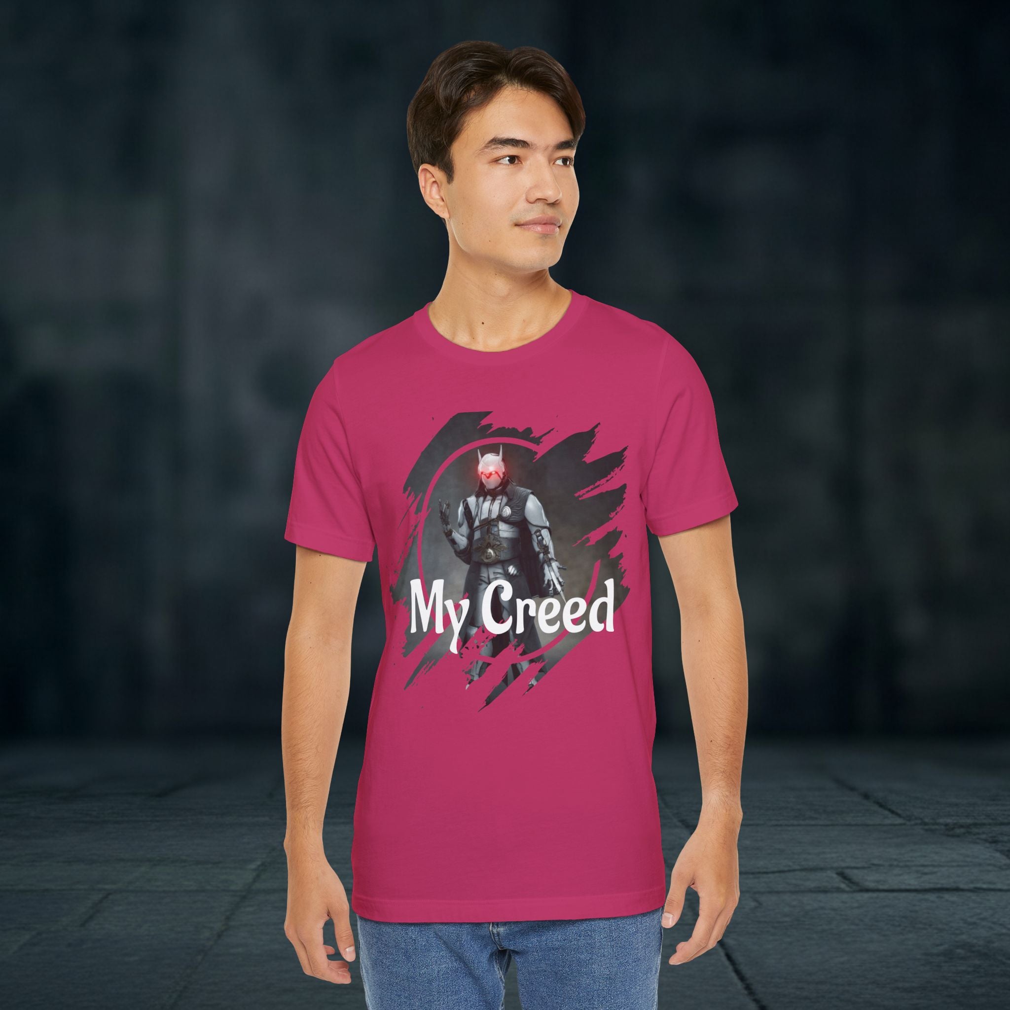 My Creed T-Shirt — Dark Knight Sci‑Fi Graphic Tee
