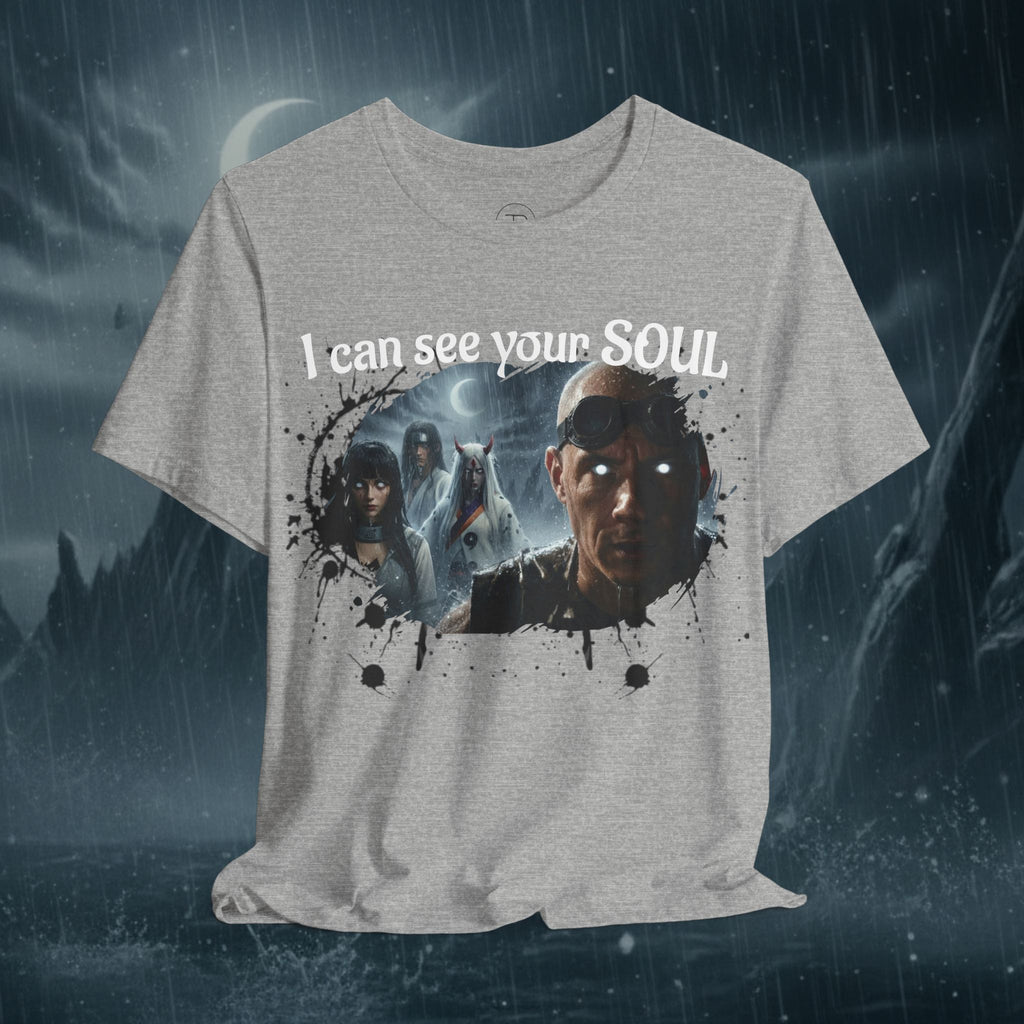 I Can See Your Soul T-Shirt — Gothic Horror Movie Graphic Tee - Byakugan Family and Riddick