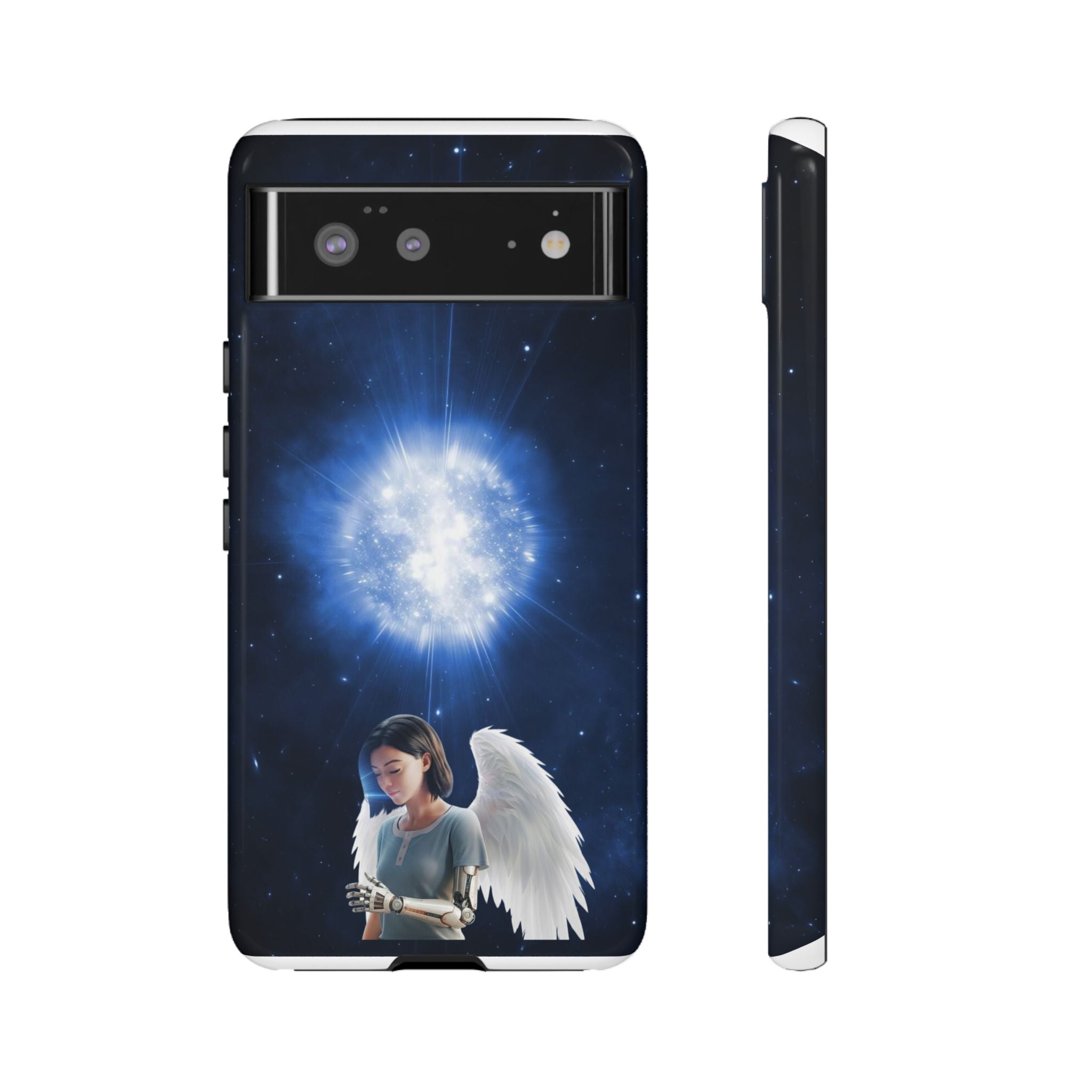 Angel Wings Galaxy Phone Case — Cosmic Light Protective Case ALITA BATTLE ANGEL