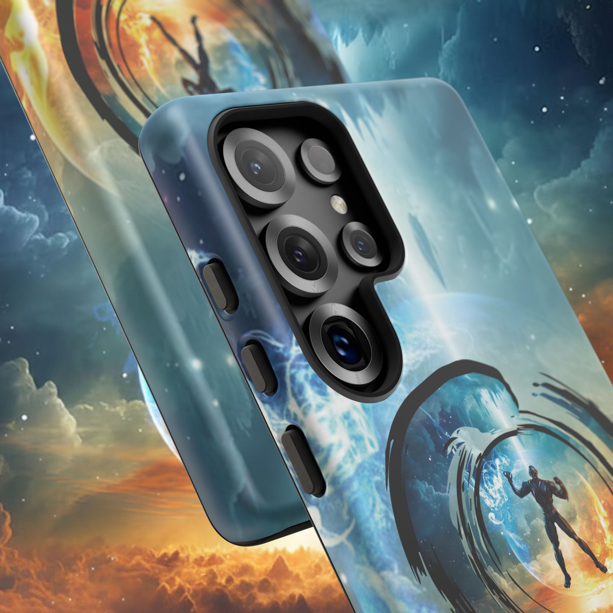 Phone Case — Elemental Warrior Fire & Ice Protective Tough Case - Ultron