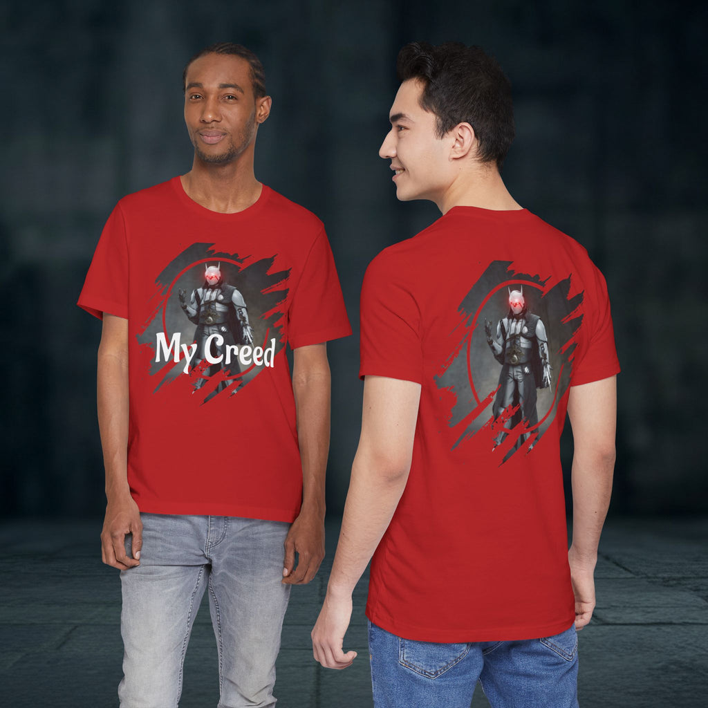 My Creed T-Shirt — Dark Knight Sci‑Fi Graphic Tee