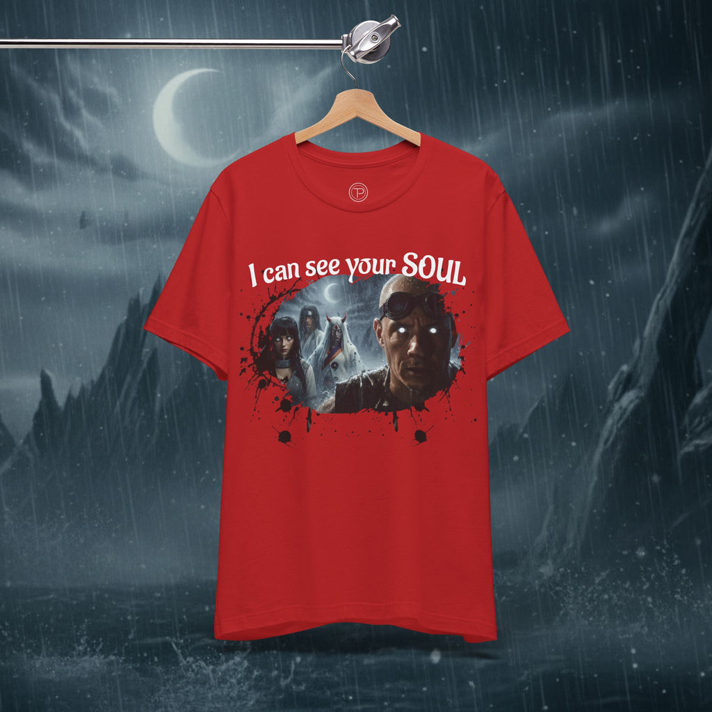 I Can See Your Soul T-Shirt — Gothic Horror Movie Graphic Tee - Byakugan Family and Riddick