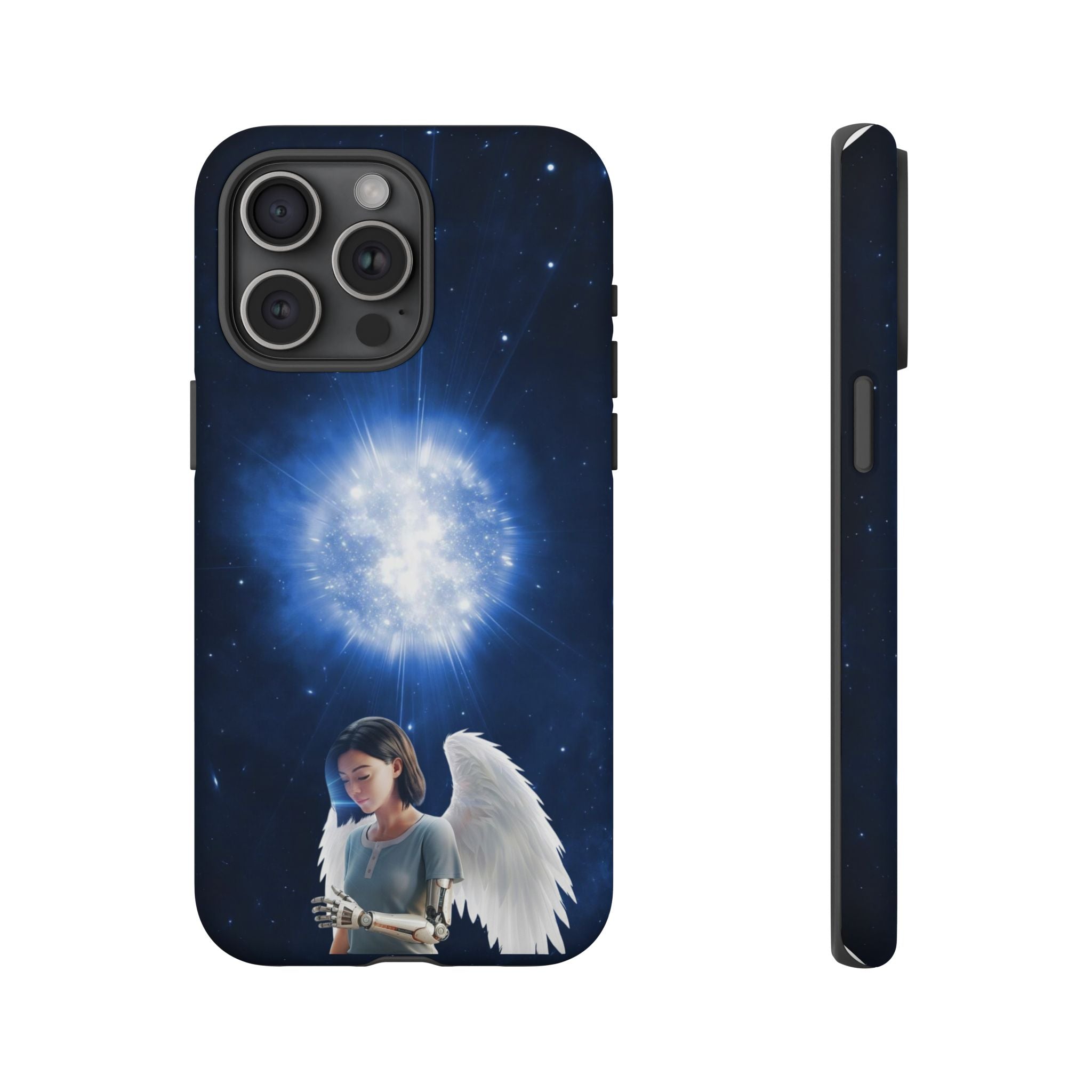 Angel Wings Galaxy Phone Case — Cosmic Light Protective Case ALITA BATTLE ANGEL