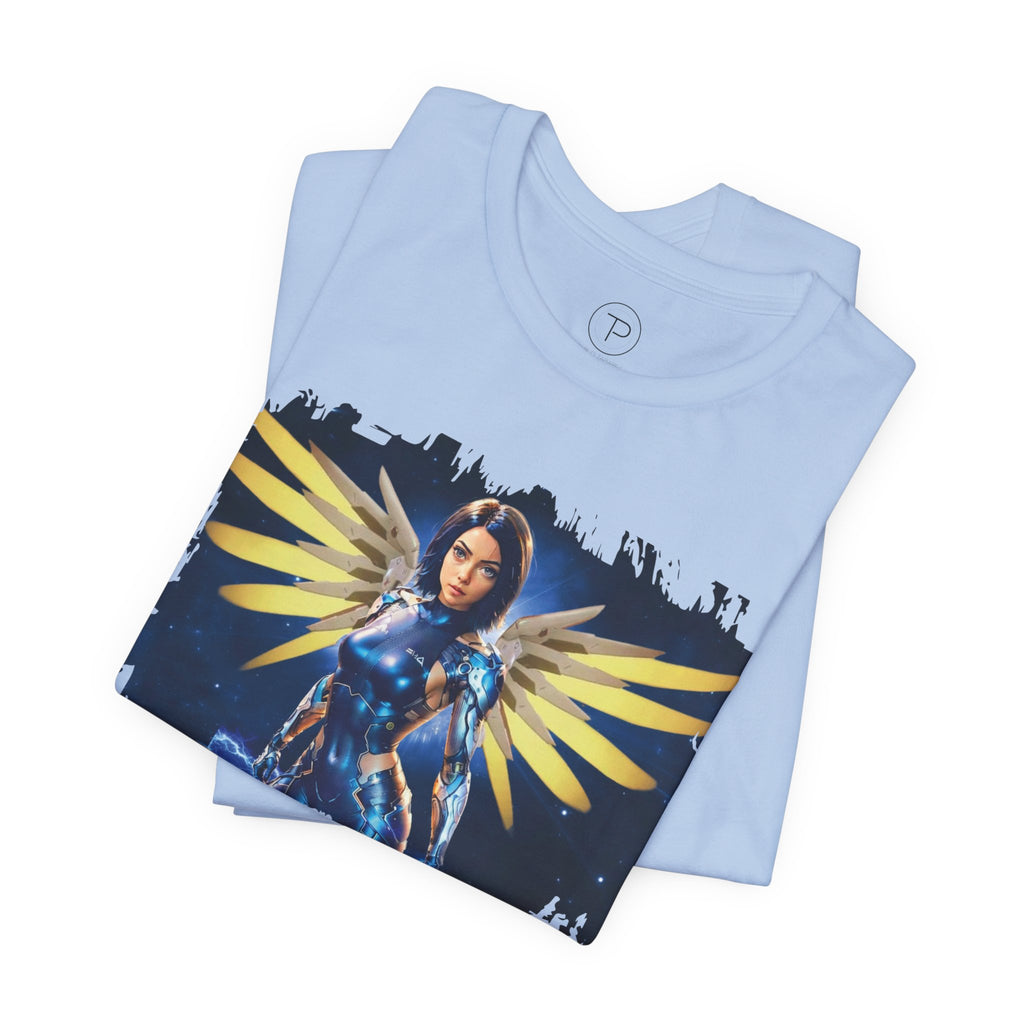 Angel Warrior Tee — "Perfect Angel" Fantasy Wings Graphic T-Shirt - alita battle angel