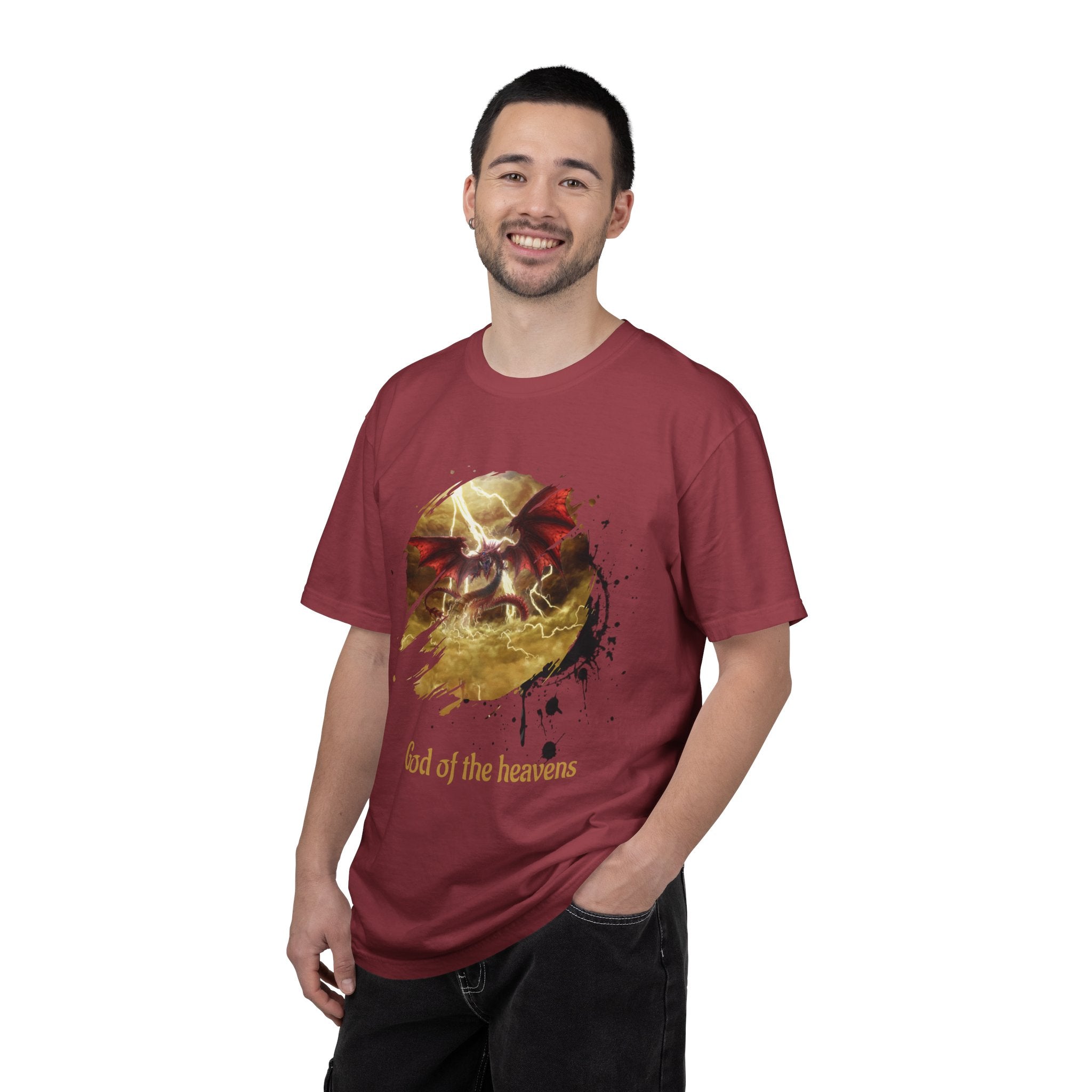 God of the Heavens T-Shirt — Mythic Storm Graphic Tee - slifer the sky dragon