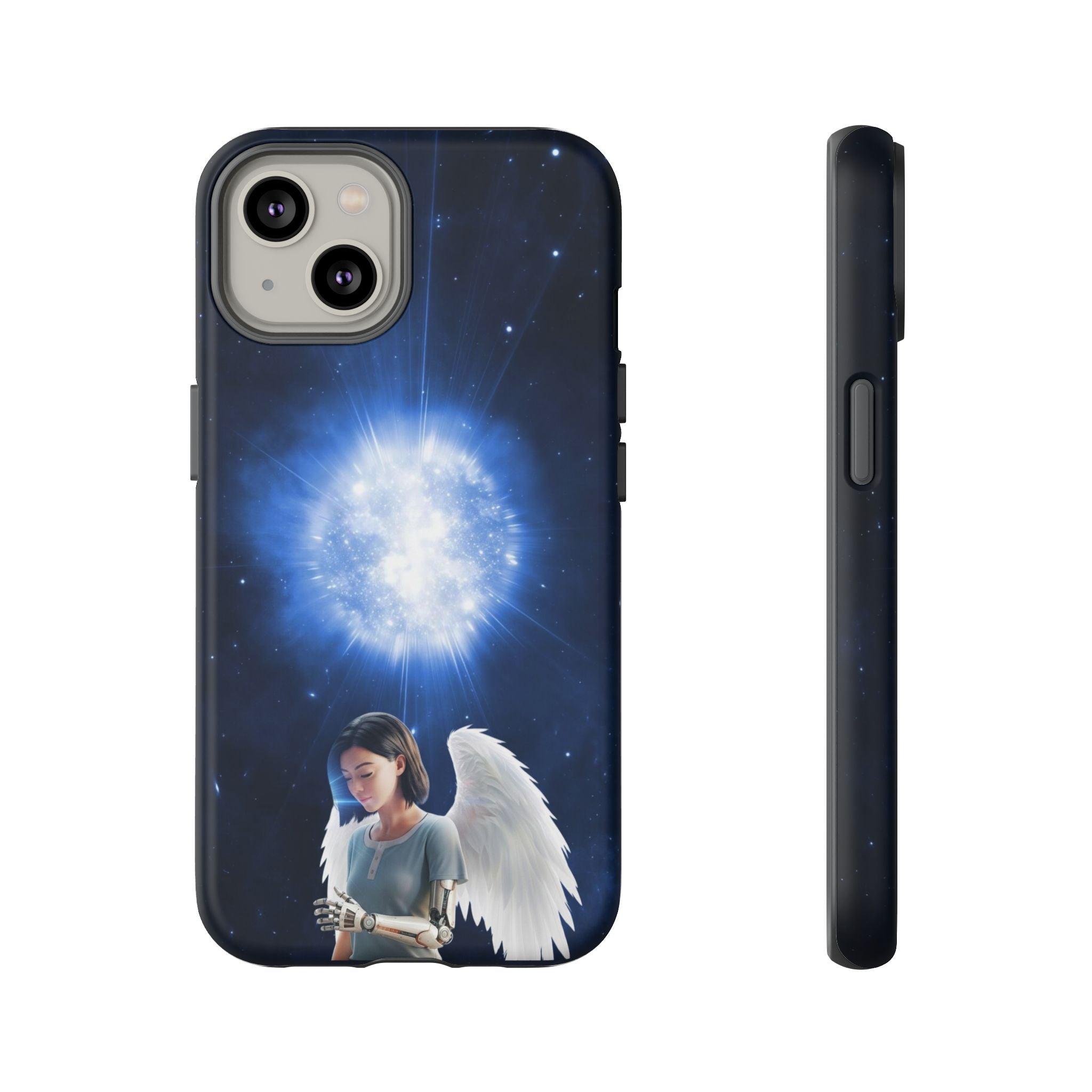 Angel Wings Galaxy Phone Case — Cosmic Light Protective Case ALITA BATTLE ANGEL