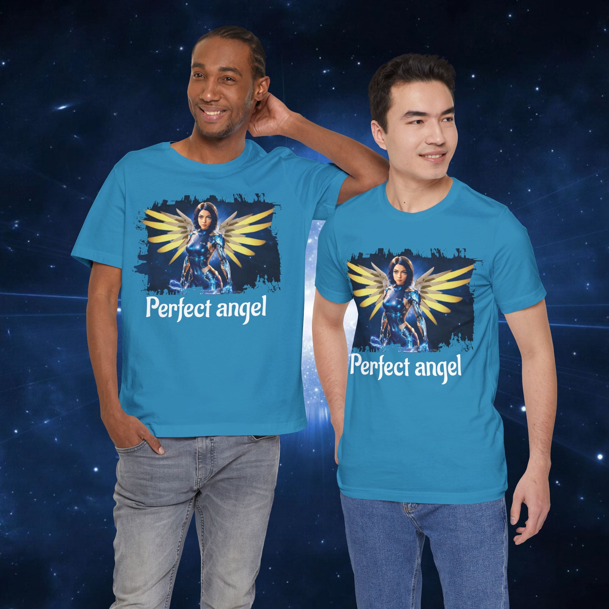 Angel Warrior Tee — "Perfect Angel" Fantasy Wings Graphic T-Shirt - alita battle angel