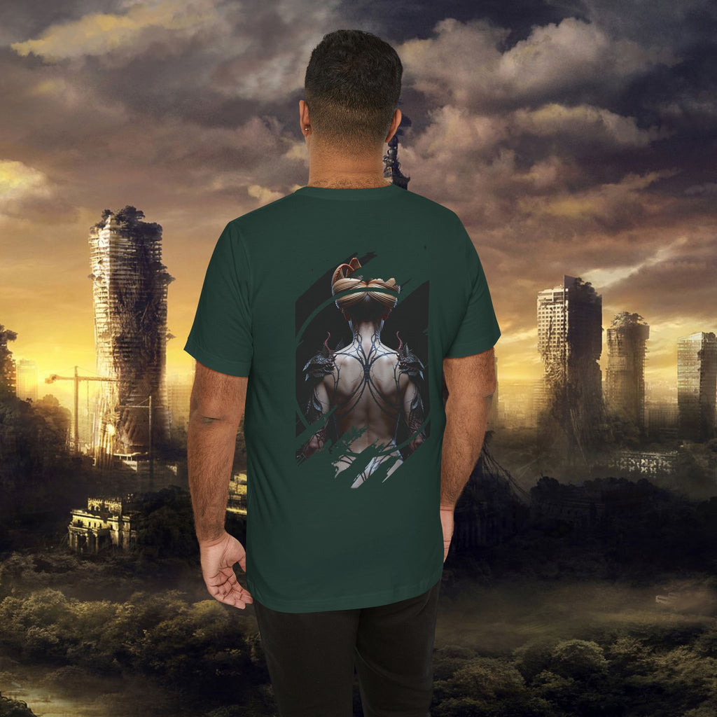 Dark Sorceress T‑Shirt — Fantasy Magic Witch Tee with Fiery Heart - Alexia Ashford