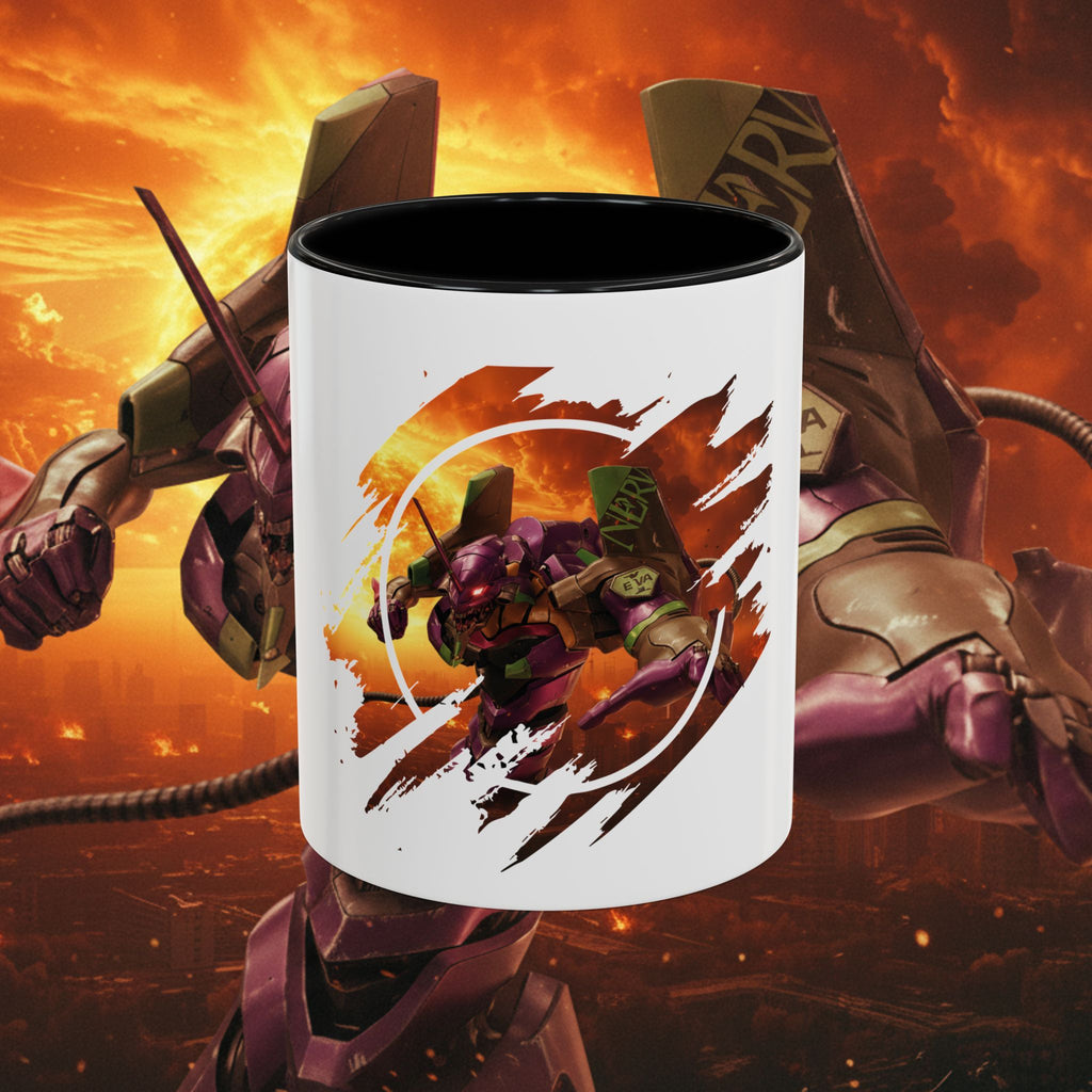 Evangelion Unit-01 Mecha Coffee Mug — Anime Pilot Accent Mug (11/15oz) - EVA 1 - Neon Genesis Evangelion