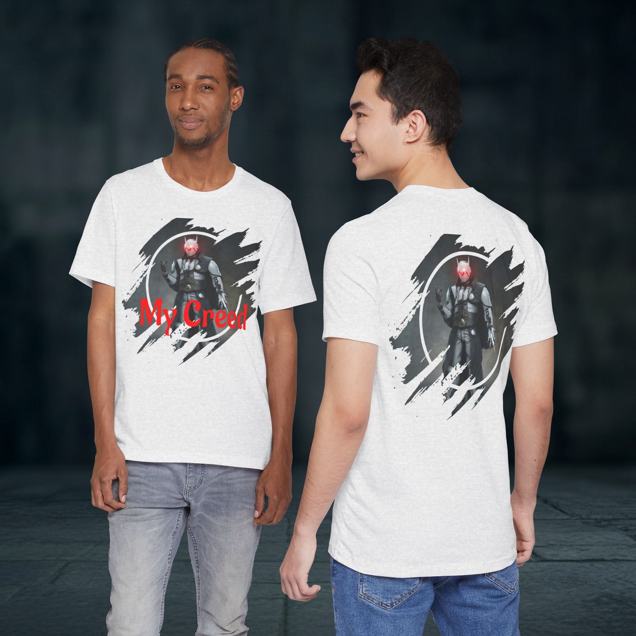 My Creed T-Shirt — Dark Knight Sci‑Fi Graphic Tee
