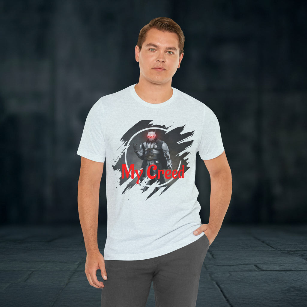My Creed T-Shirt — Dark Knight Sci‑Fi Graphic Tee