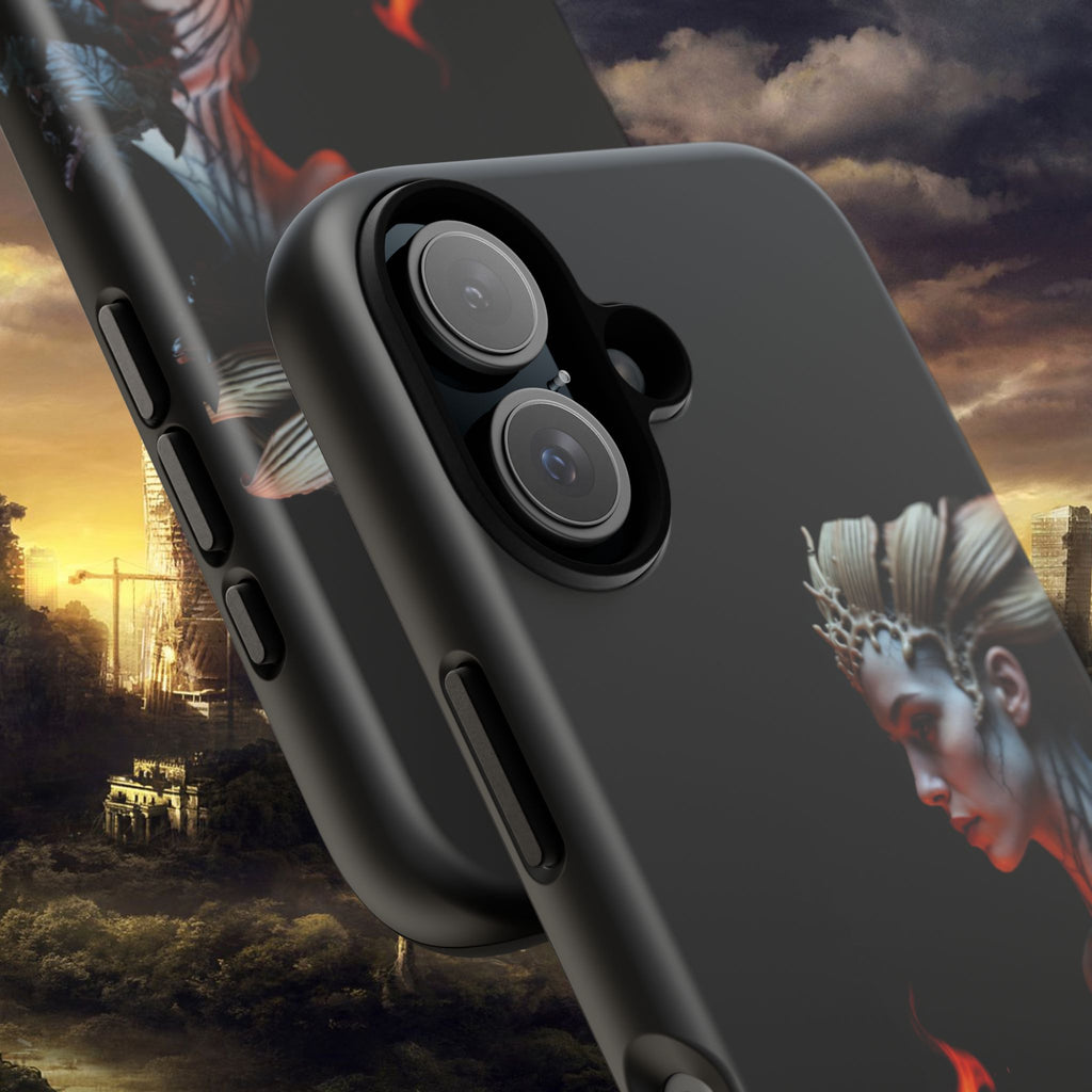 Fire Queen Phone Case — Dark Fantasy iPhone Armor - Alexia Ashford Side Face