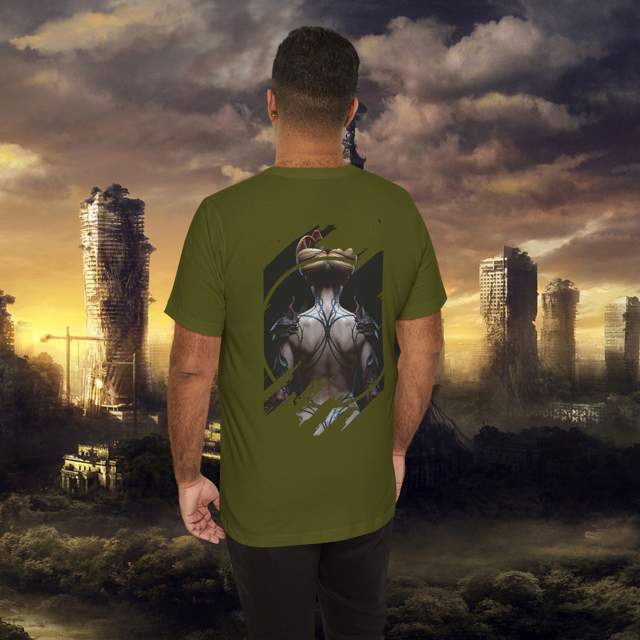Dark Sorceress T‑Shirt — Fantasy Magic Witch Tee with Fiery Heart - Alexia Ashford