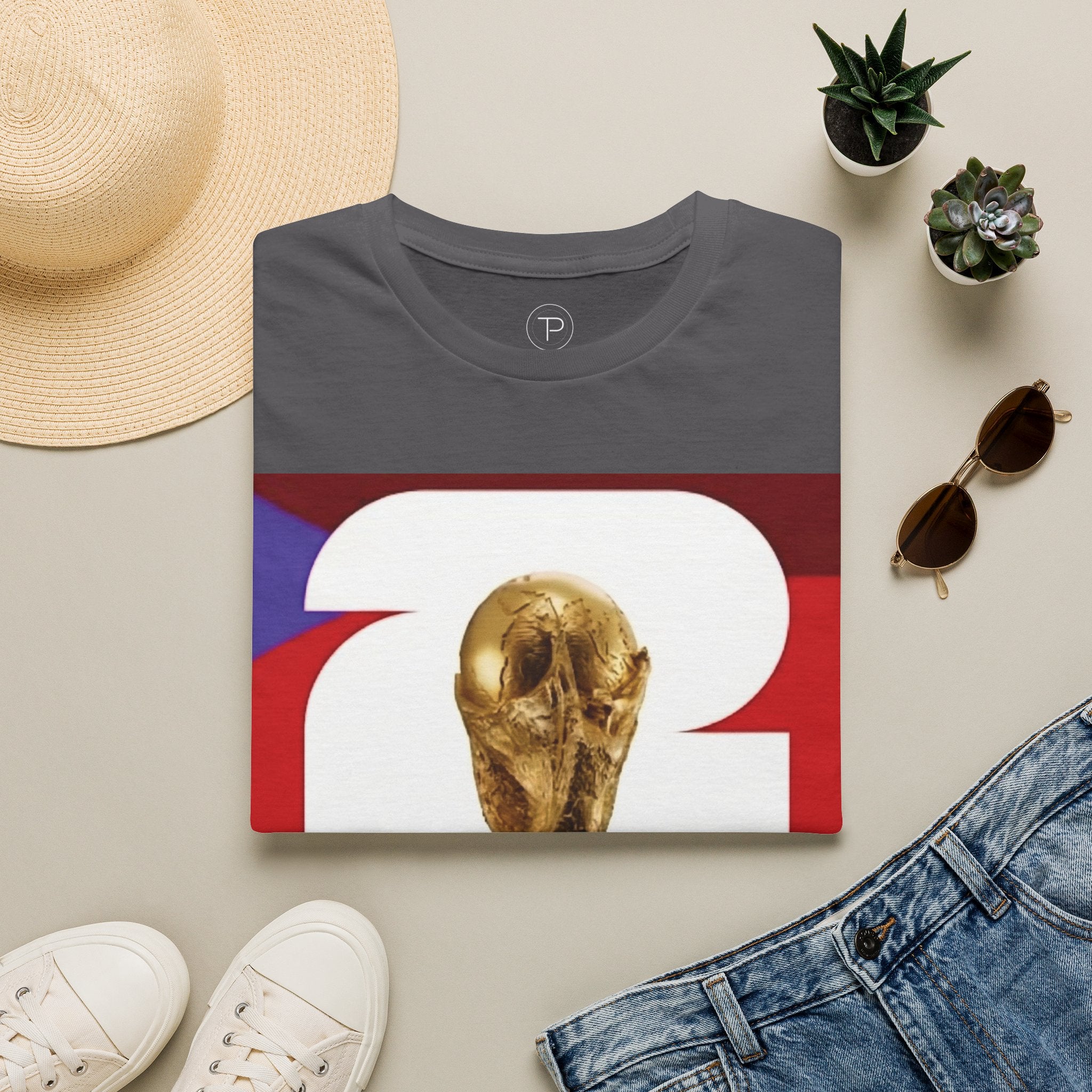 World Cup Trophy T-Shirt — FIFA Gold Cup Retro Soccer Tee 2026