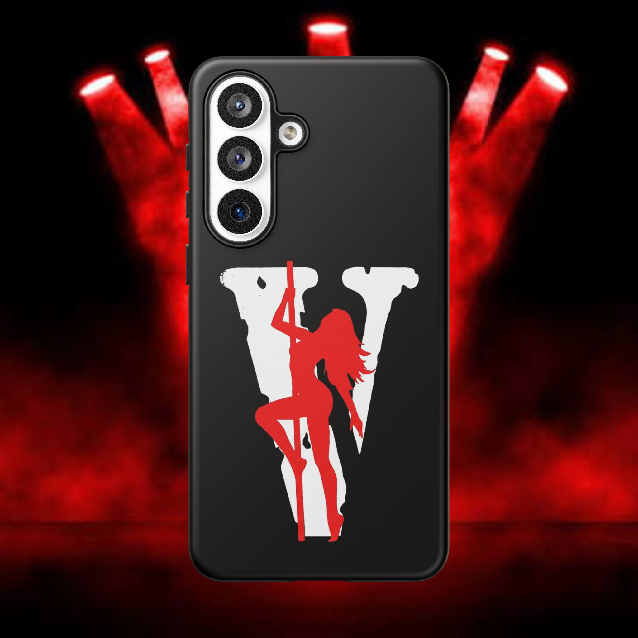 Phone Case — 'V' Silhouette Pole Dancer Graphic Tough Case