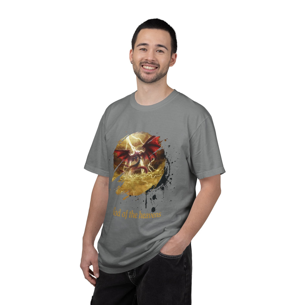 God of the Heavens T-Shirt — Mythic Storm Graphic Tee - slifer the sky dragon