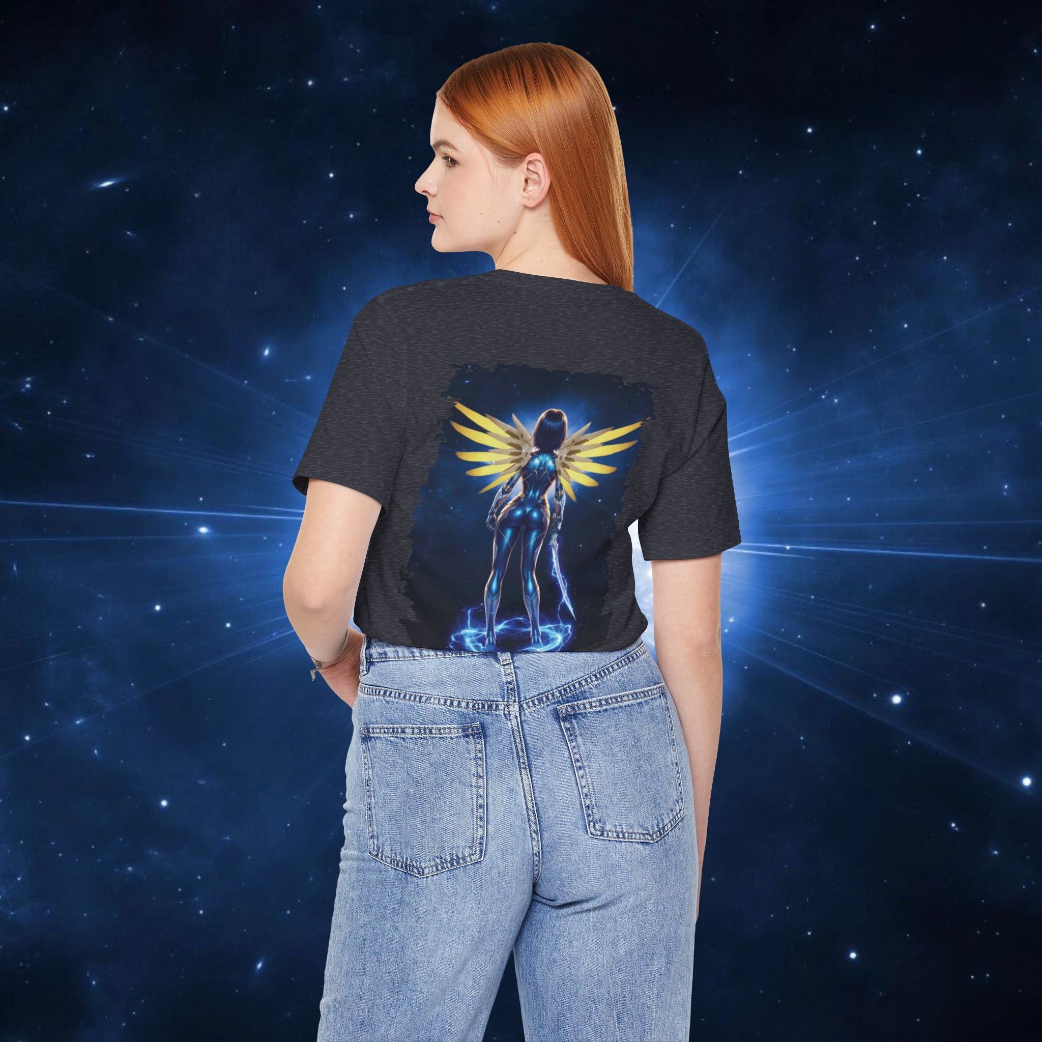 Angel Warrior Tee — "Perfect Angel" Fantasy Wings Graphic T-Shirt - alita battle angel