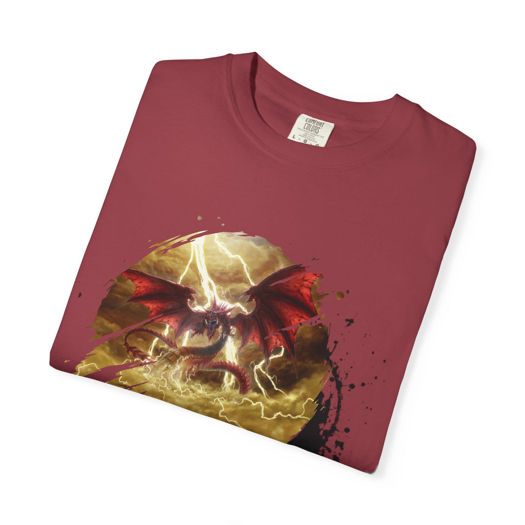 God of the Heavens T-Shirt — Mythic Storm Graphic Tee - slifer the sky dragon