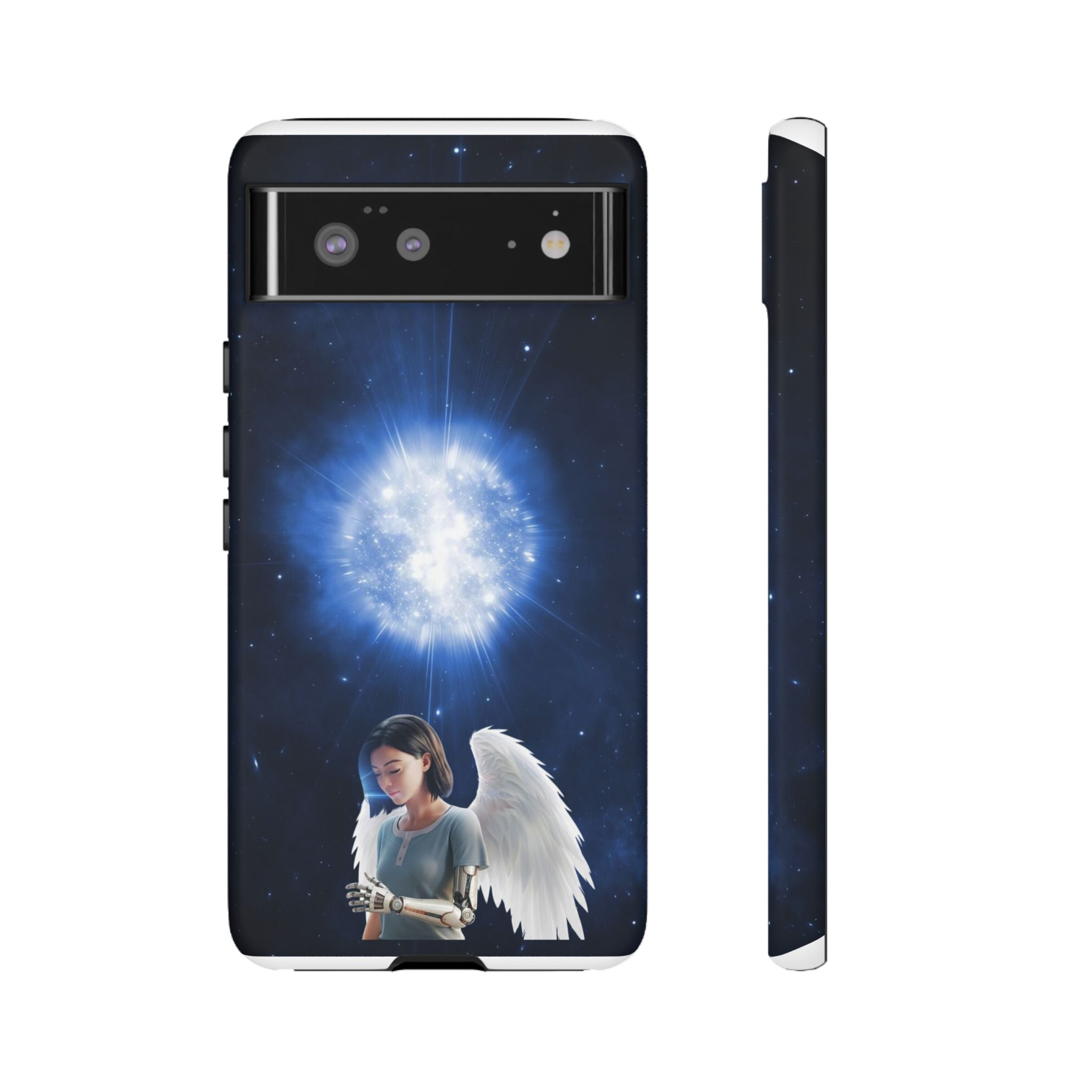 Angel Wings Galaxy Phone Case — Cosmic Light Protective Case ALITA BATTLE ANGEL