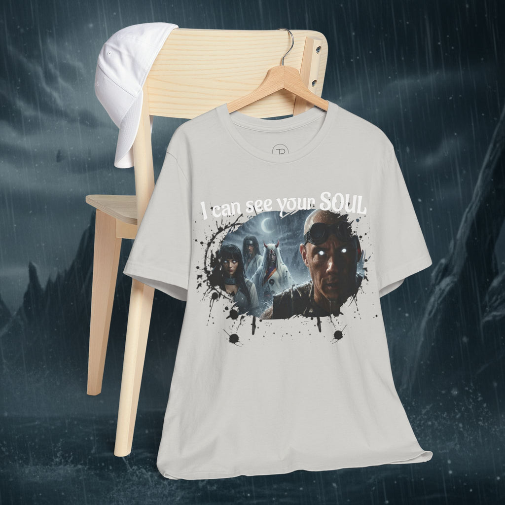 I Can See Your Soul T-Shirt — Gothic Horror Movie Graphic Tee - Byakugan Family and Riddick