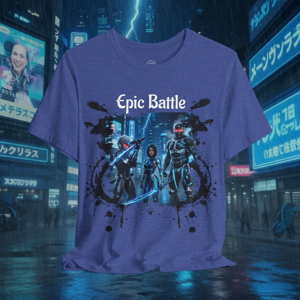 Epic Battle Tee — Sci‑Fi Gamer Graphic T-Shirt - Battle Suits