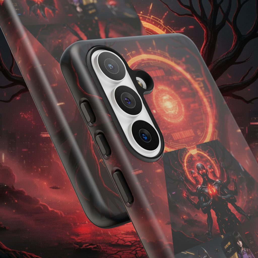 Demonic Guardians Phone Case — Red Occult Sigil Urban Fantasy iPhone Cover