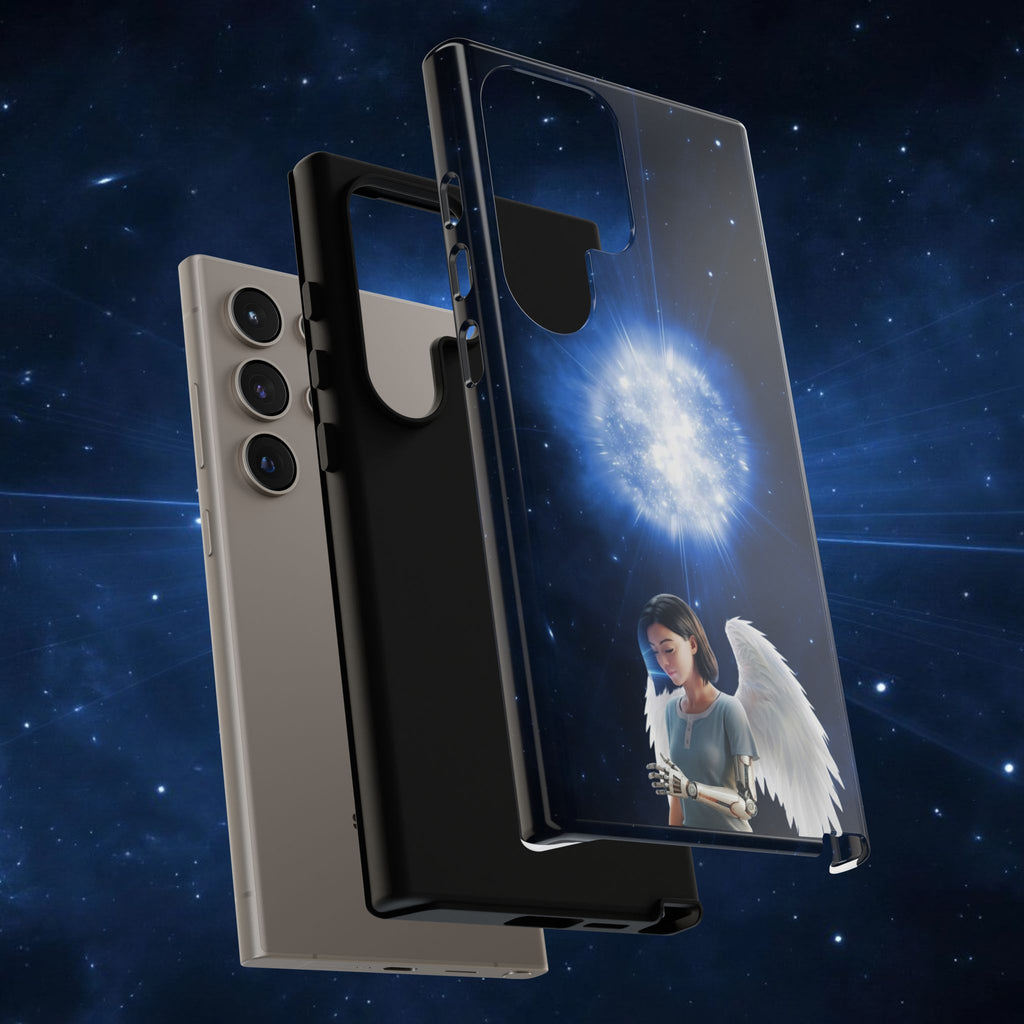 Angel Wings Galaxy Phone Case — Cosmic Light Protective Case ALITA BATTLE ANGEL