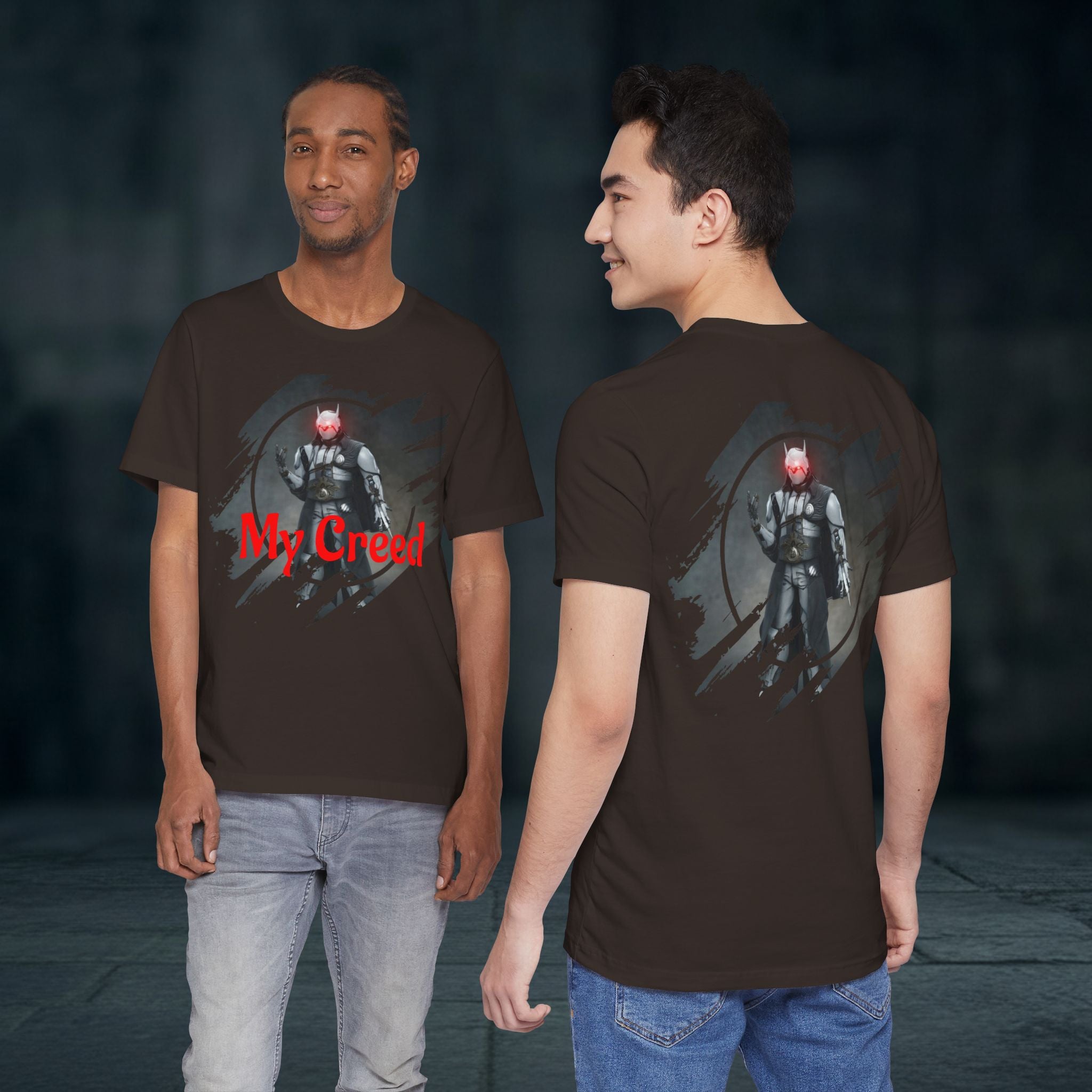 My Creed T-Shirt — Dark Knight Sci‑Fi Graphic Tee