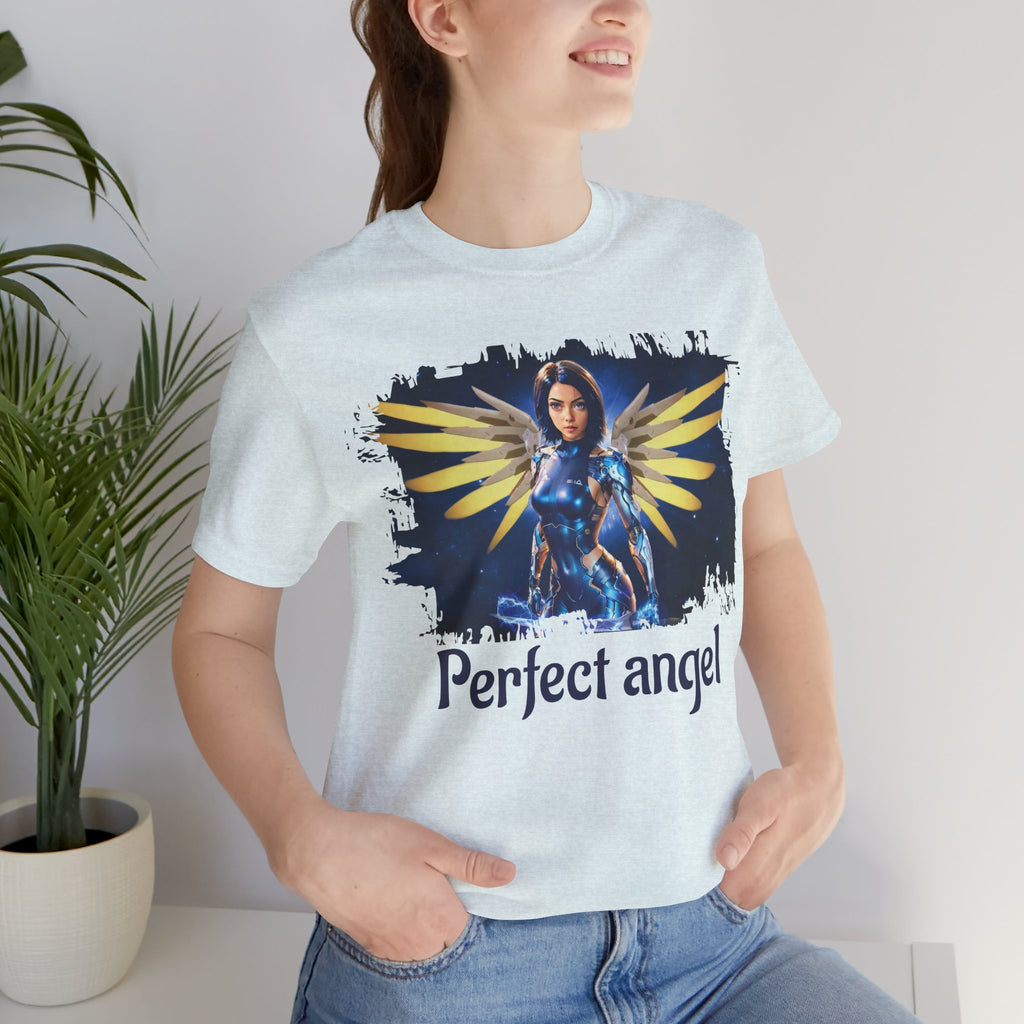 Angel Warrior Tee — "Perfect Angel" Fantasy Wings Graphic T-Shirt - alita battle angel