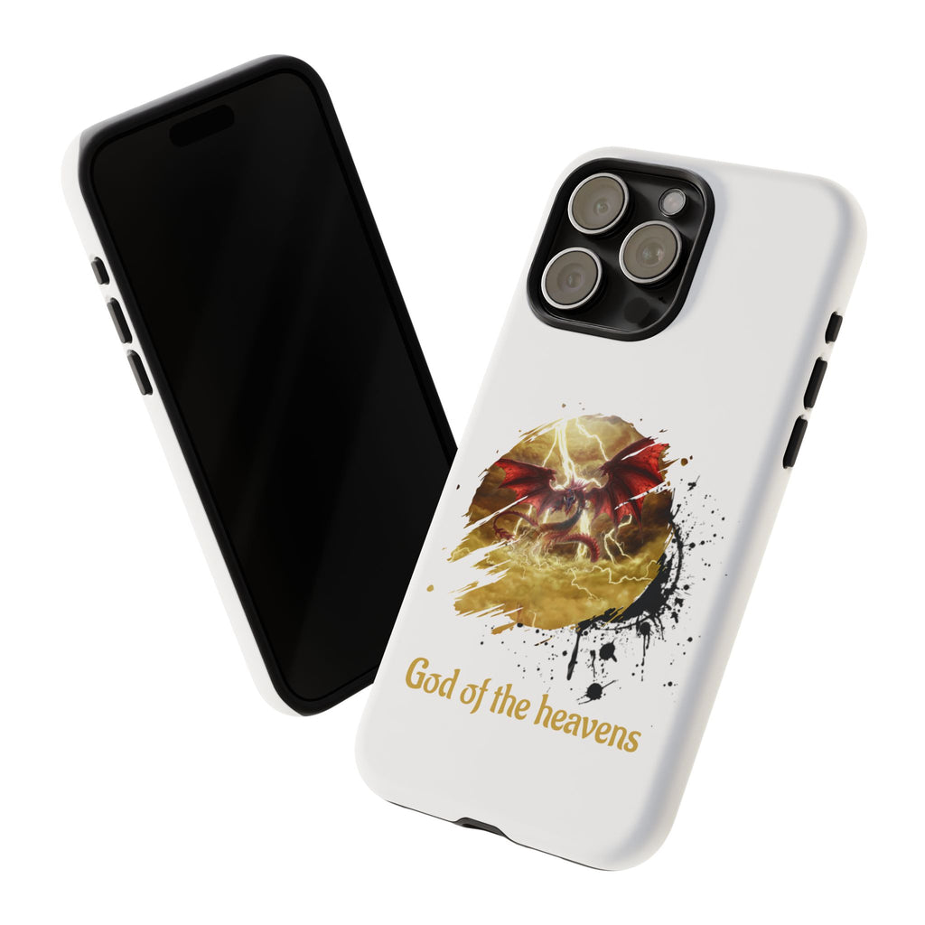 Gold Dragon Phone Case — Tough Protective Phone Case with Lightning Brush Art - slifer the sky dragon
