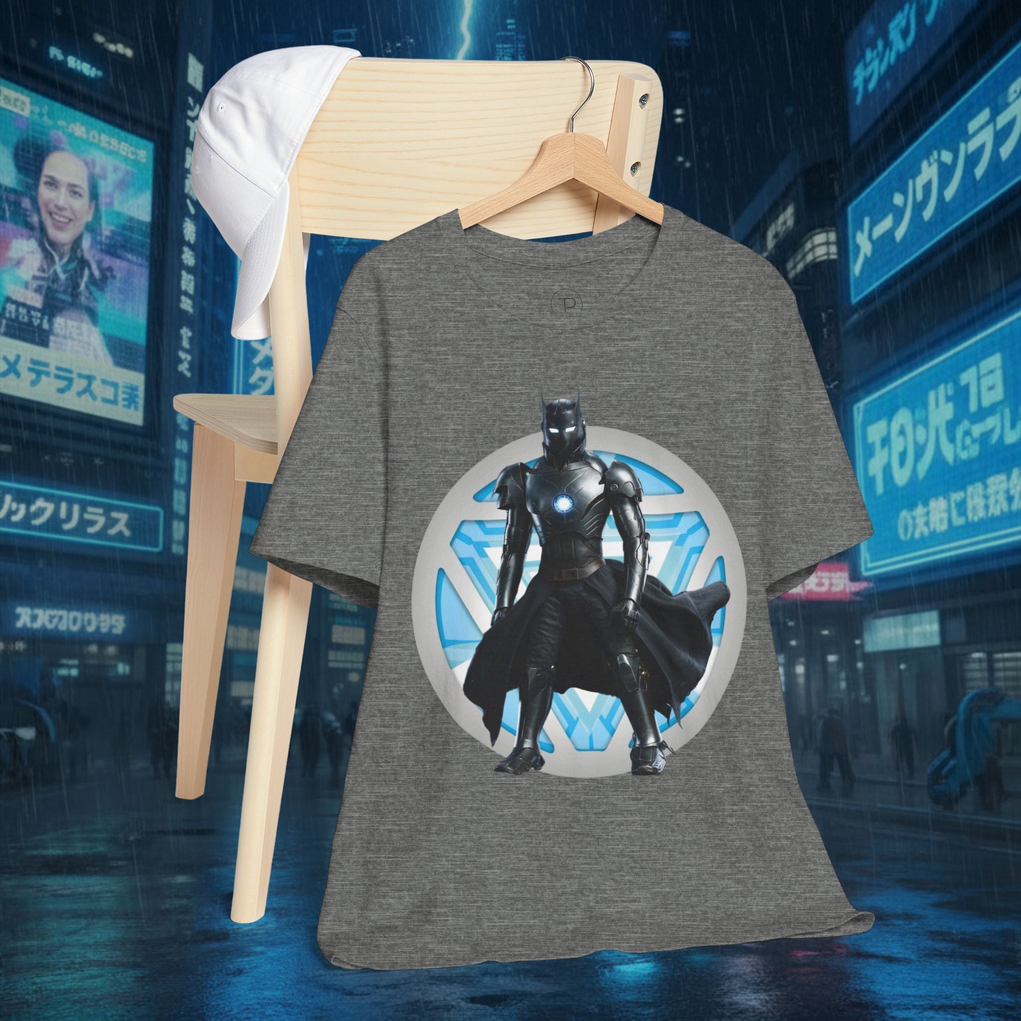 Batman Armor Graphic Tee – Futuristic Superhero T-Shirt - IRONMAN