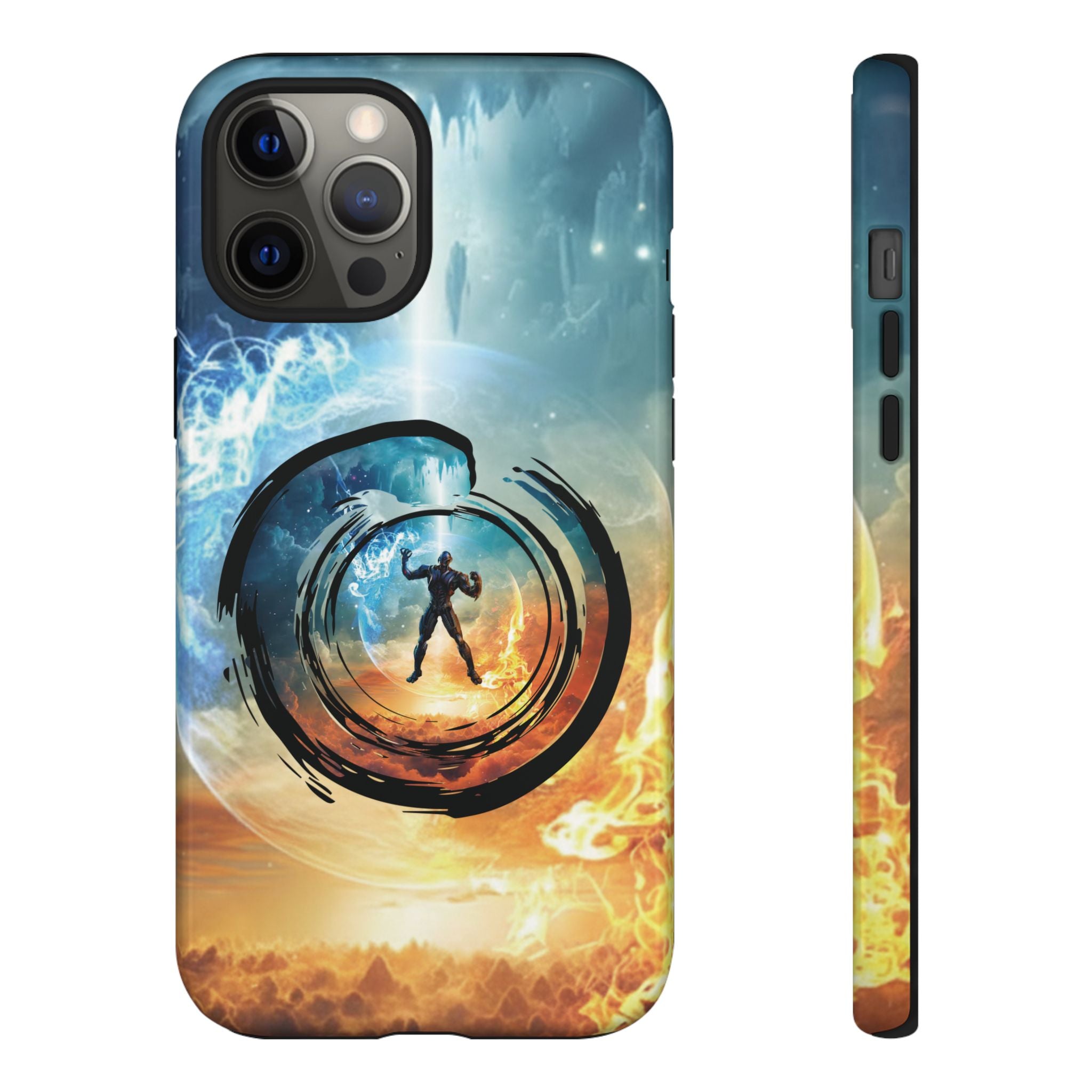 Phone Case — Elemental Warrior Fire & Ice Protective Tough Case - Ultron