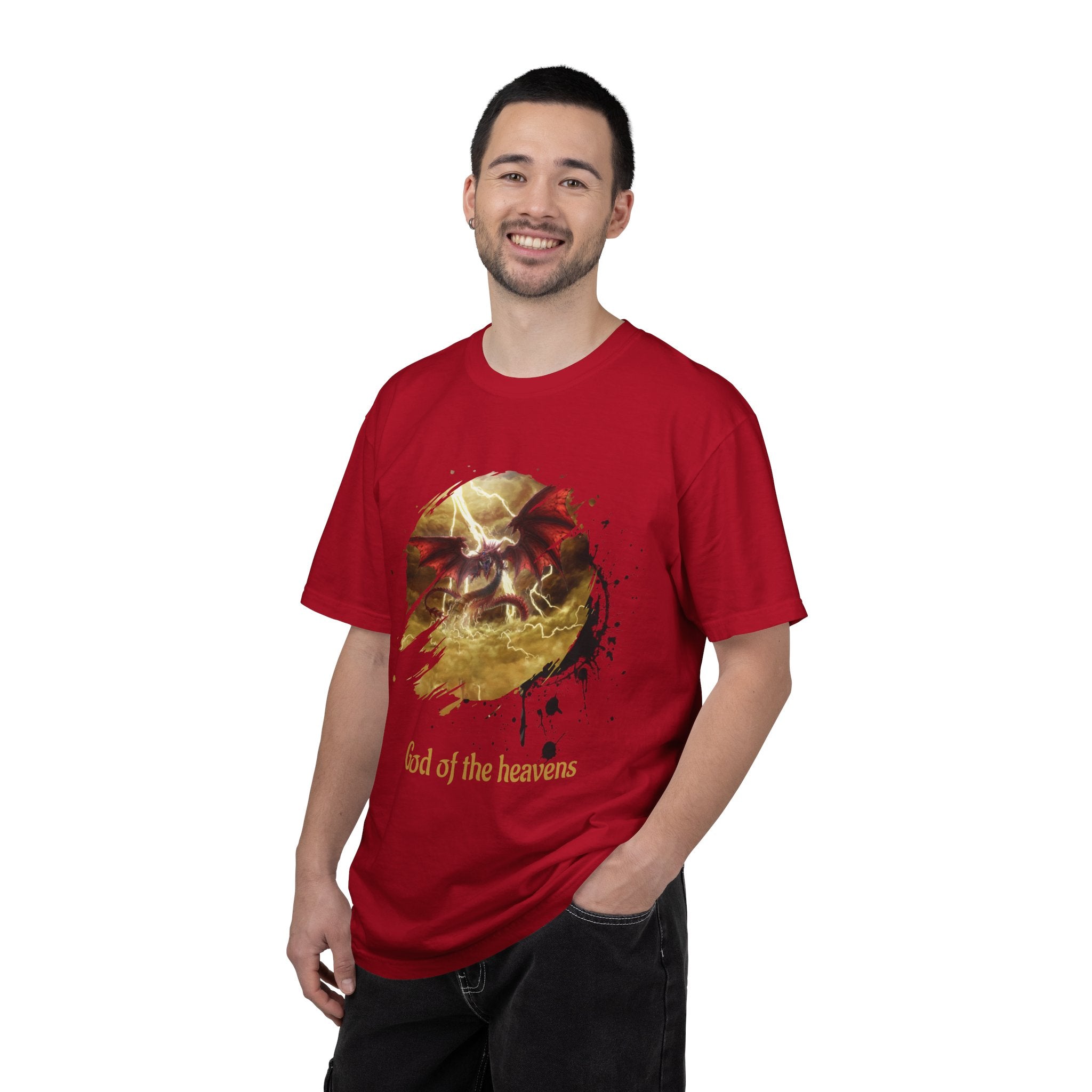 God of the Heavens T-Shirt — Mythic Storm Graphic Tee - slifer the sky dragon