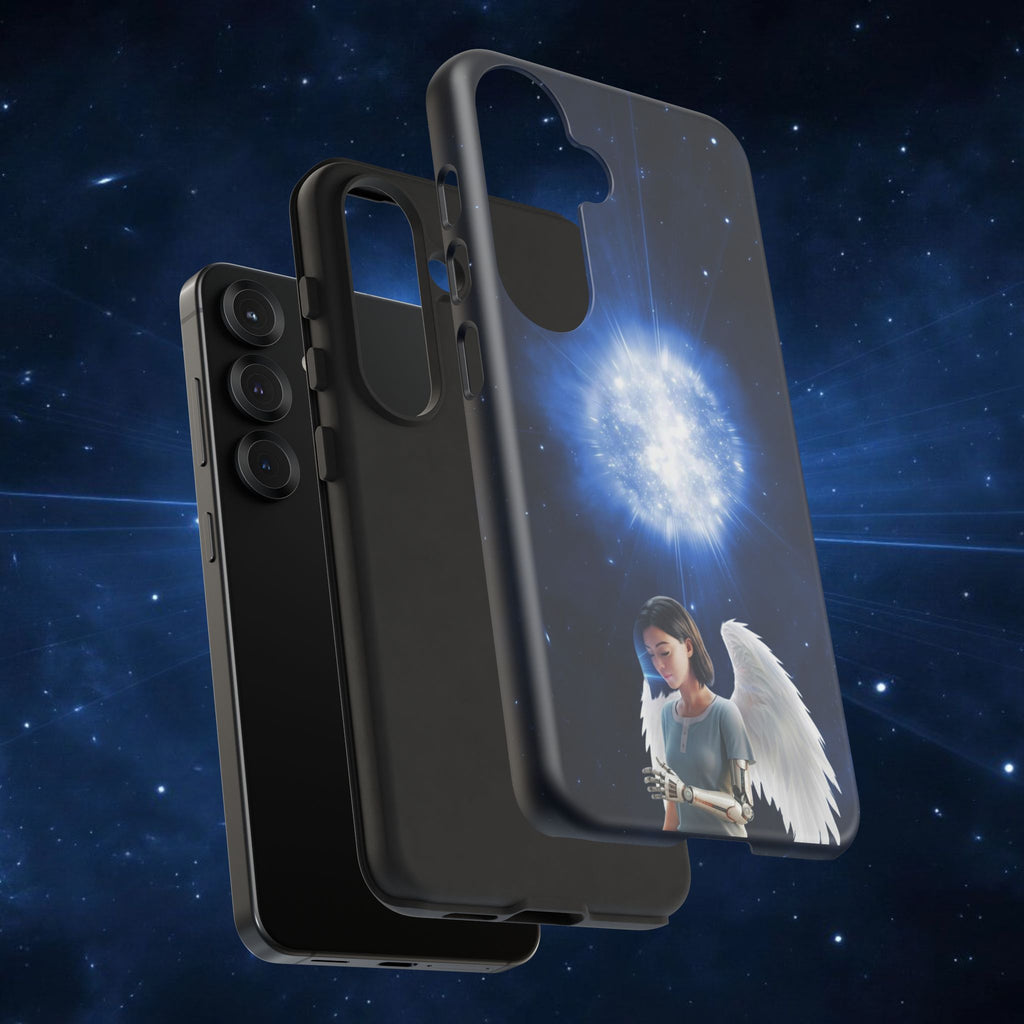 Angel Wings Galaxy Phone Case — Cosmic Light Protective Case ALITA BATTLE ANGEL