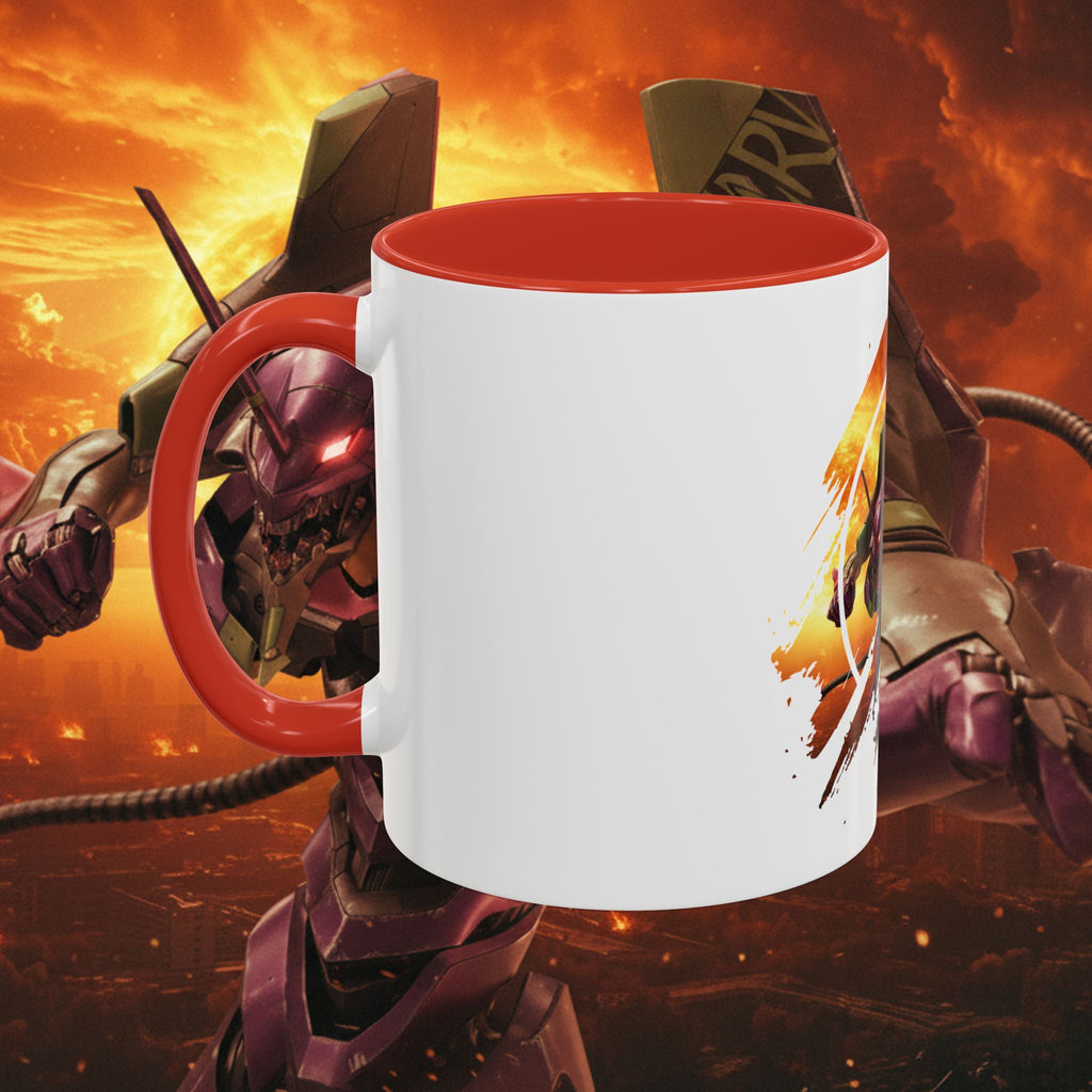 Evangelion Unit-01 Mecha Coffee Mug — Anime Pilot Accent Mug (11/15oz) - EVA 1 - Neon Genesis Evangelion