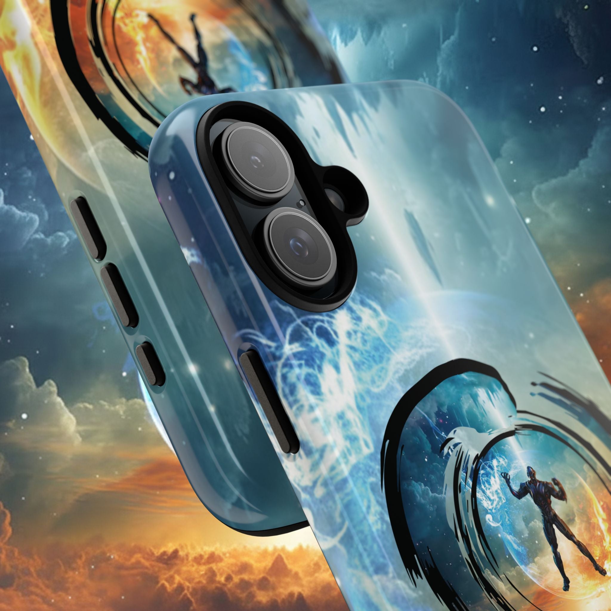 Phone Case — Elemental Warrior Fire & Ice Protective Tough Case - Ultron