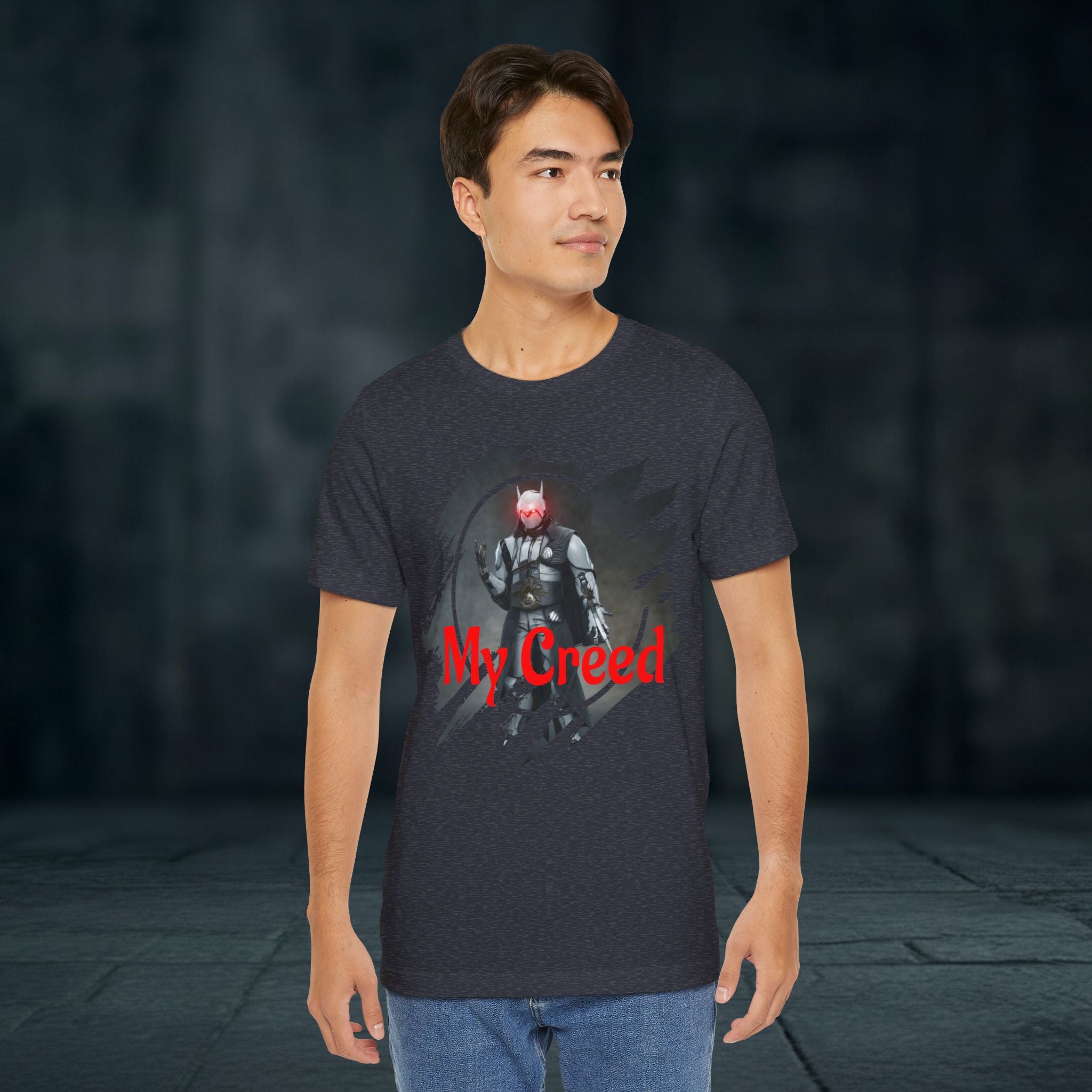 My Creed T-Shirt — Dark Knight Sci‑Fi Graphic Tee