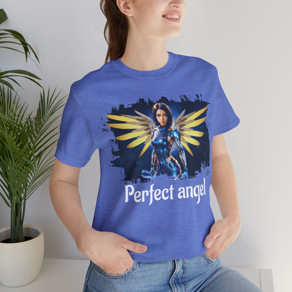 Angel Warrior Tee — "Perfect Angel" Fantasy Wings Graphic T-Shirt - alita battle angel