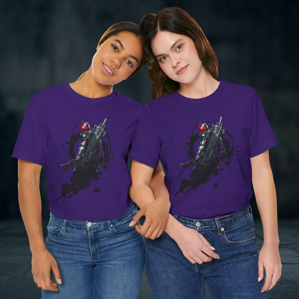 Splatter Noir Rifle Tee — Graphic Military Weapon Shirt