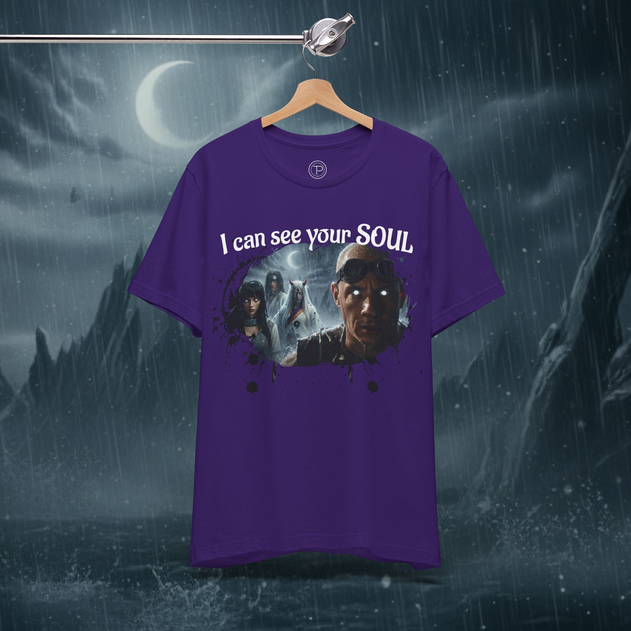 I Can See Your Soul T-Shirt — Gothic Horror Movie Graphic Tee - Byakugan Family and Riddick