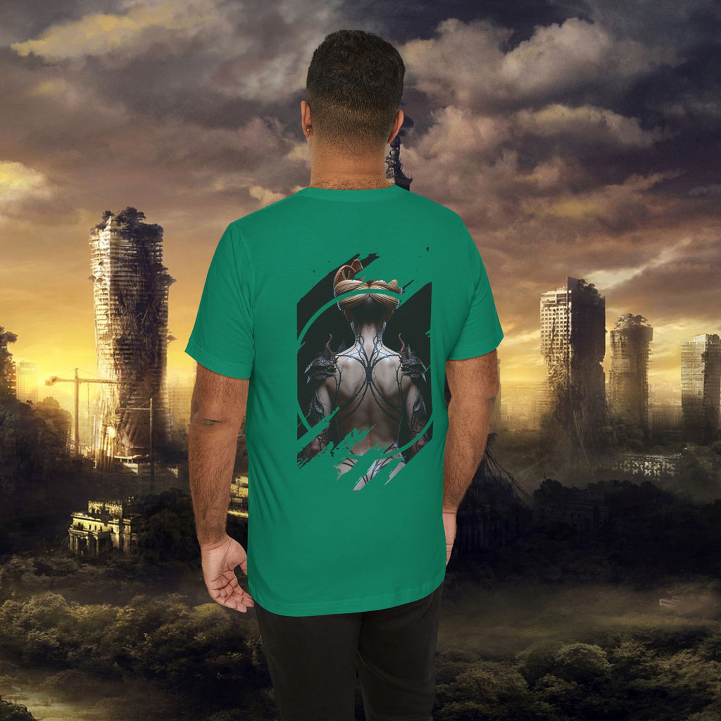 Dark Sorceress T‑Shirt — Fantasy Magic Witch Tee with Fiery Heart - Alexia Ashford