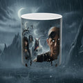 Horror Game Character Ceramic Mug — Dark Moon Night Coffee Cup (11oz/15oz) - Byakugan Family and Riddick